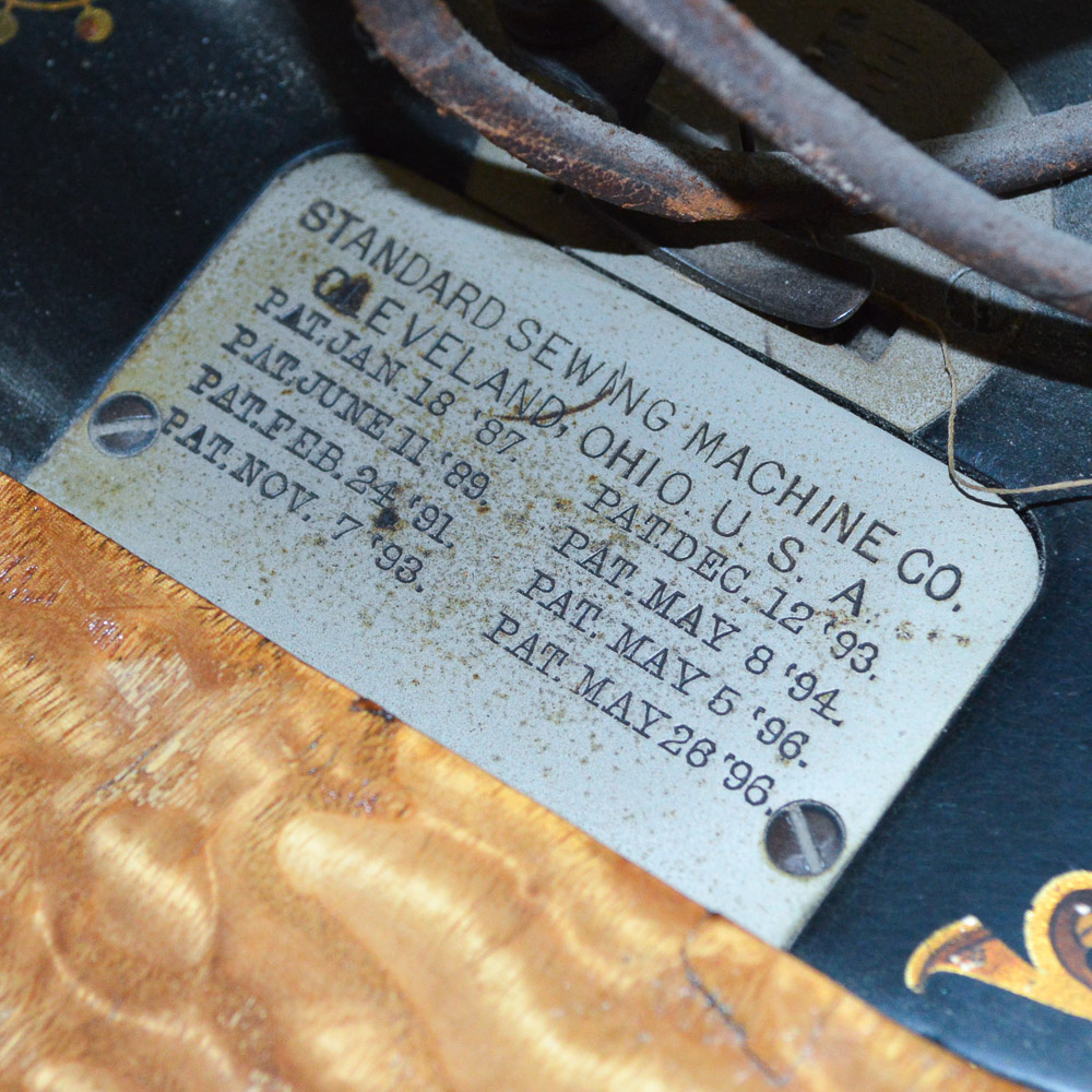 Antique Standard Sewing Machine and Table