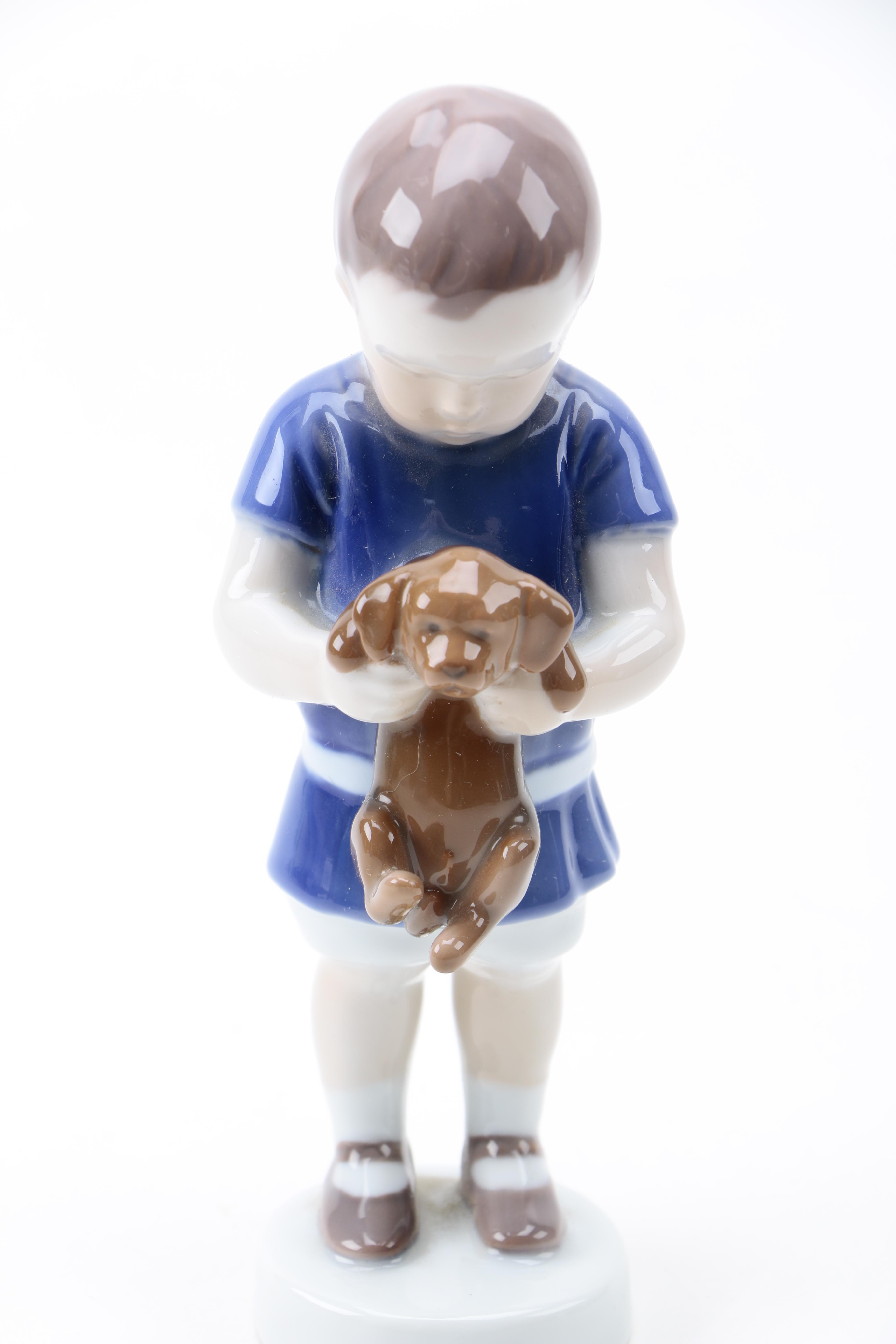 Pair of Bing and Grondahl Denmark Porcelain Figurines