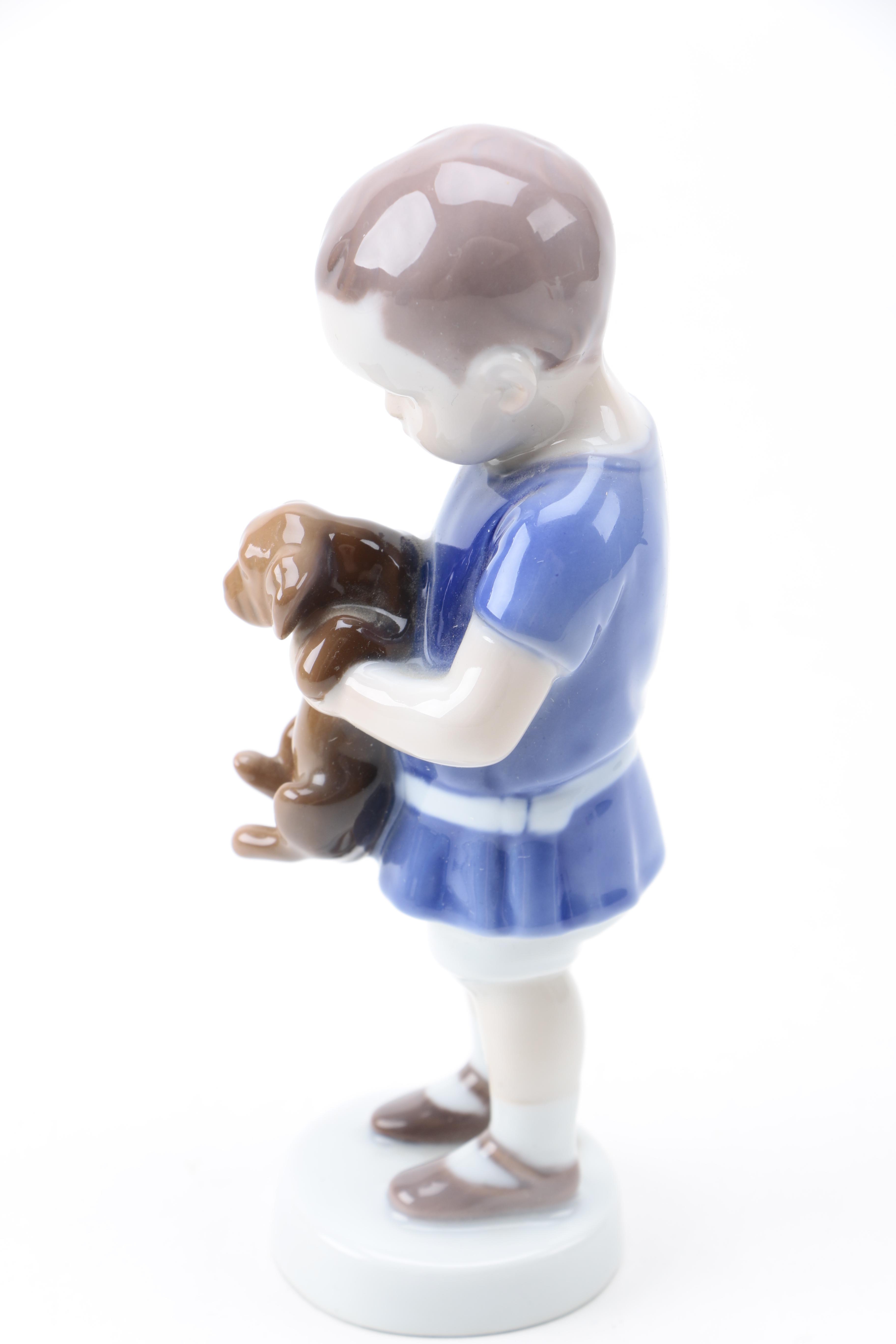 Pair of Bing and Grondahl Denmark Porcelain Figurines