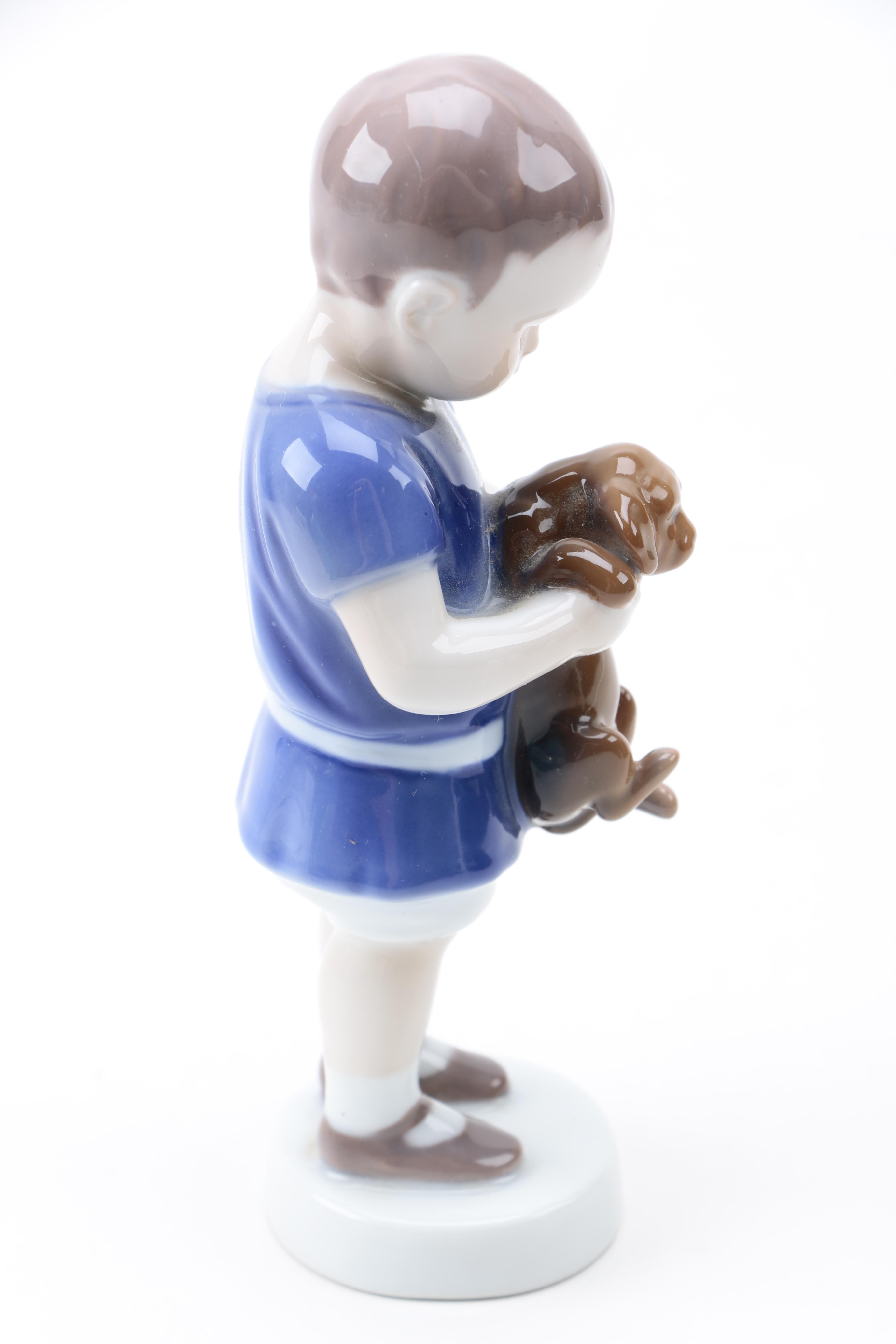 Pair of Bing and Grondahl Denmark Porcelain Figurines