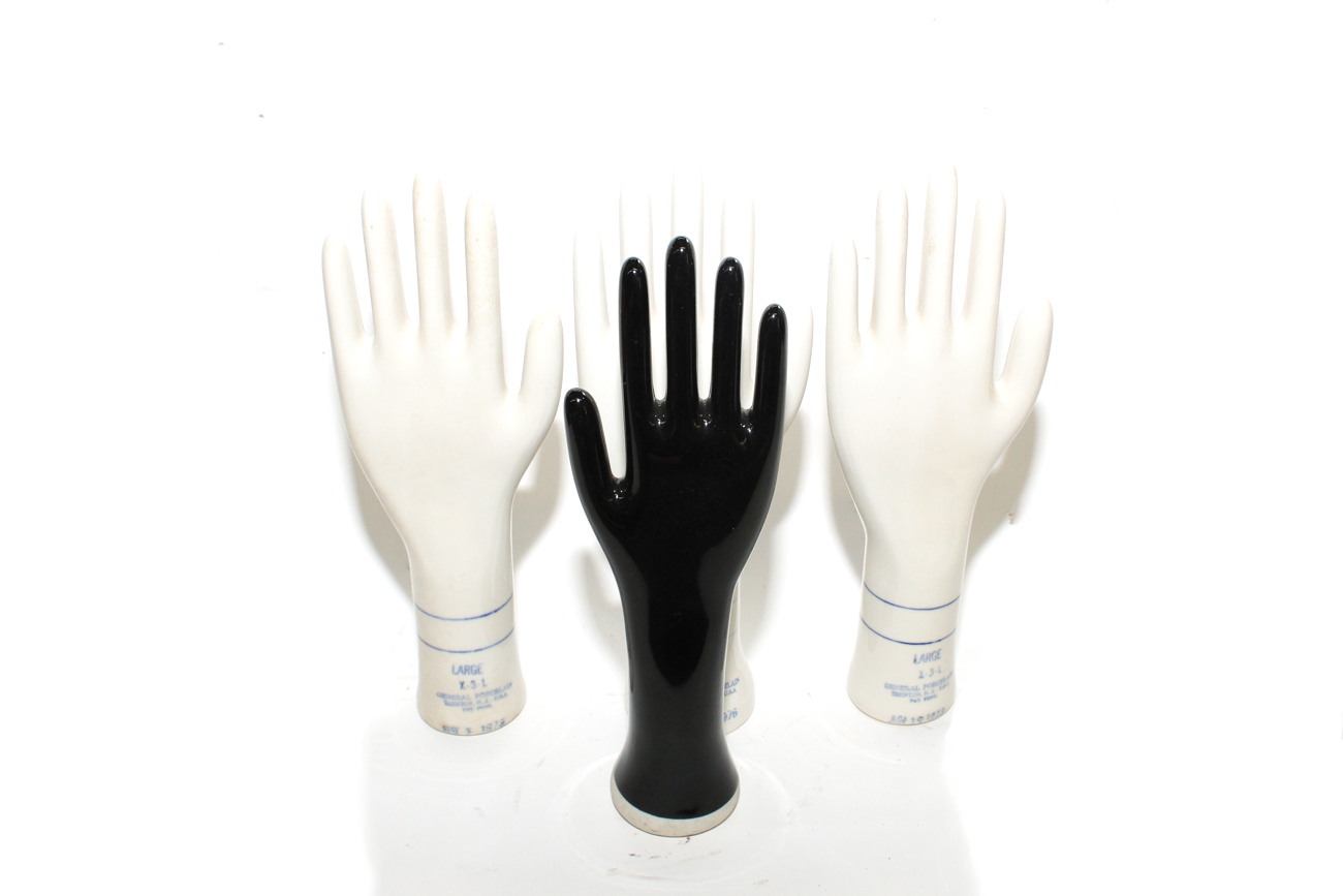 Vintage Glove Molds by General Porcelain