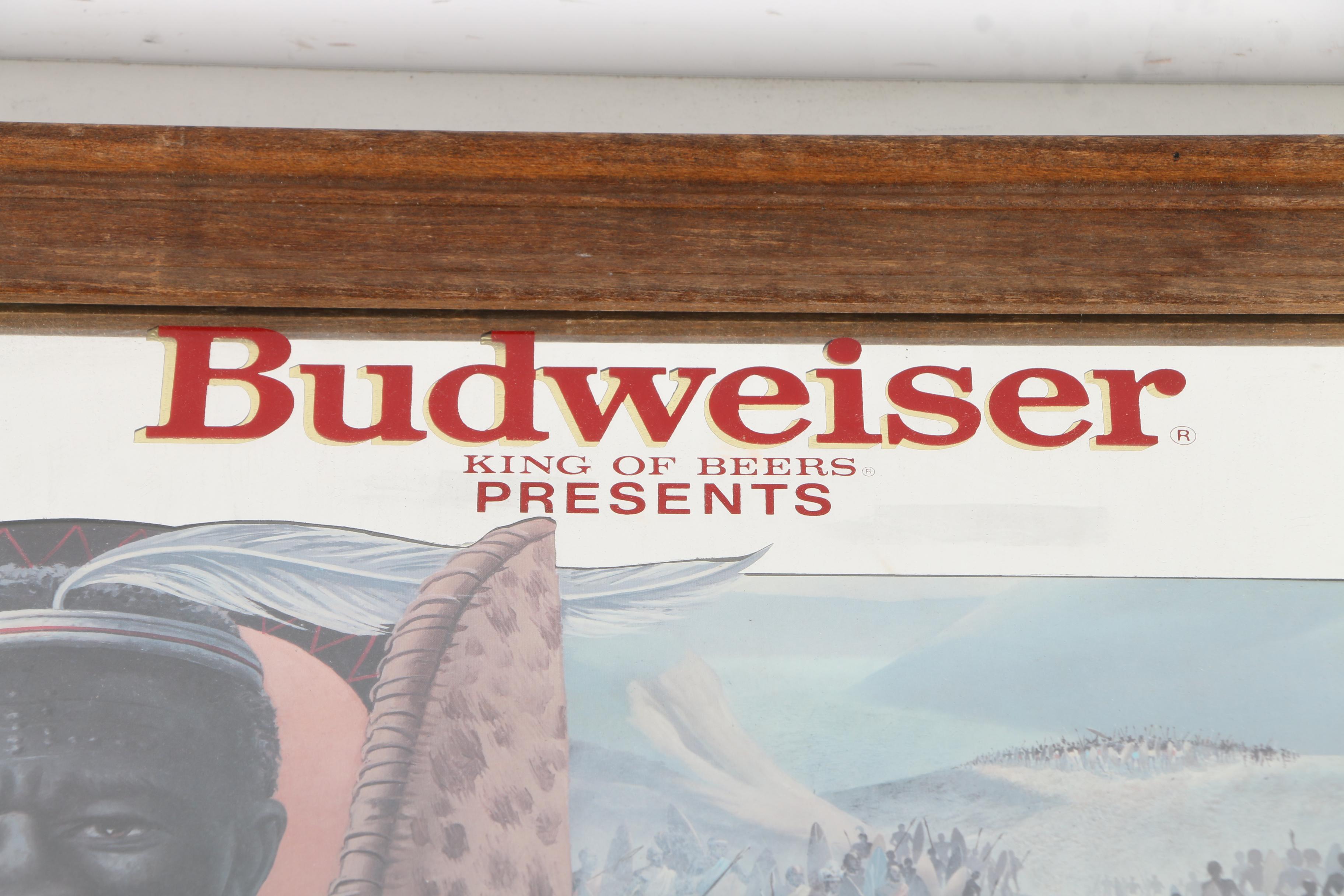 Budweiser Presents "Great Kings of Africa" and Miller "Sharp's" Wall Mirrors
