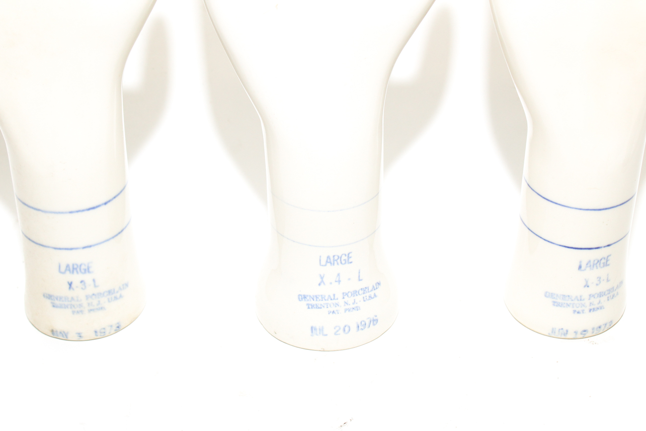 Vintage Glove Molds by General Porcelain