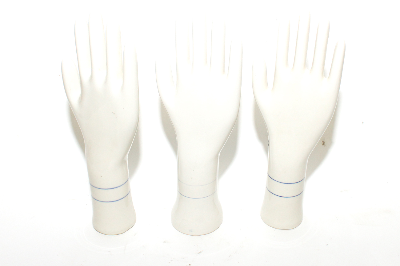 Vintage Glove Molds by General Porcelain