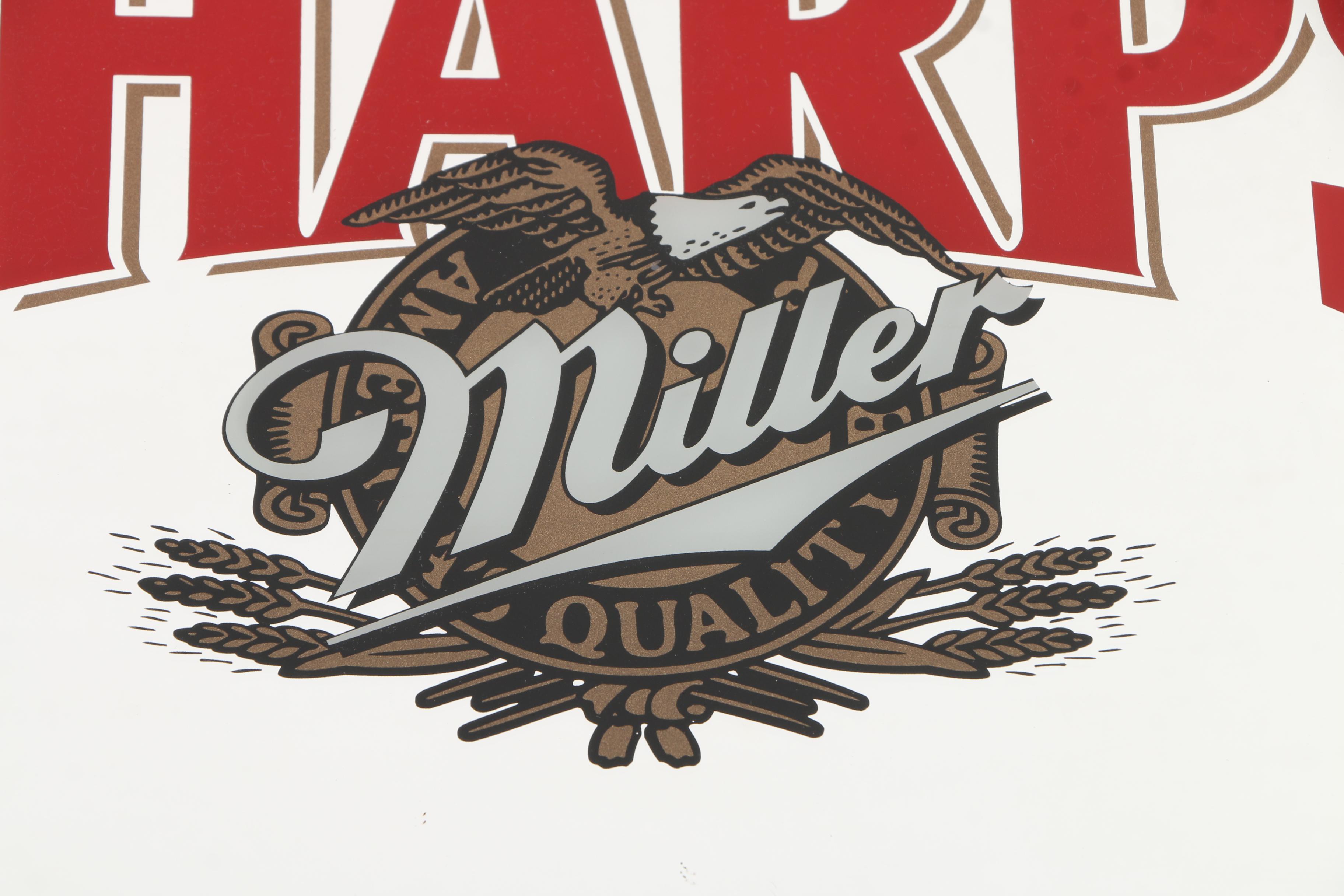 Budweiser Presents "Great Kings of Africa" and Miller "Sharp's" Wall Mirrors