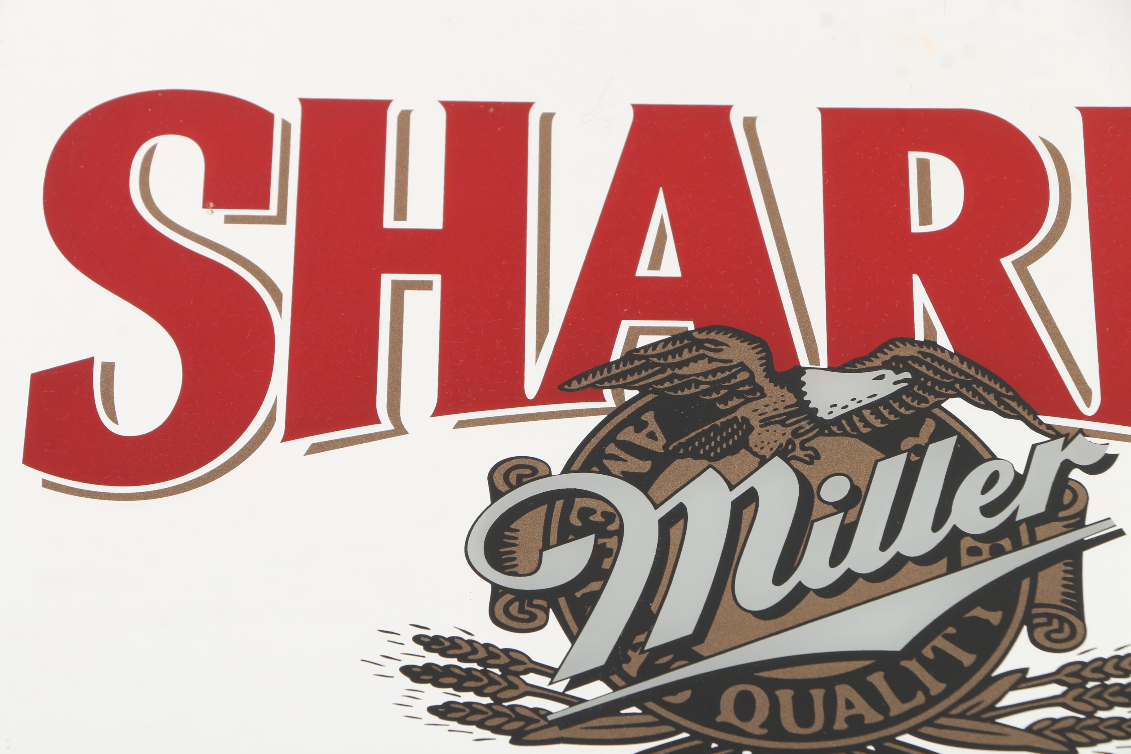 Budweiser Presents "Great Kings of Africa" and Miller "Sharp's" Wall Mirrors