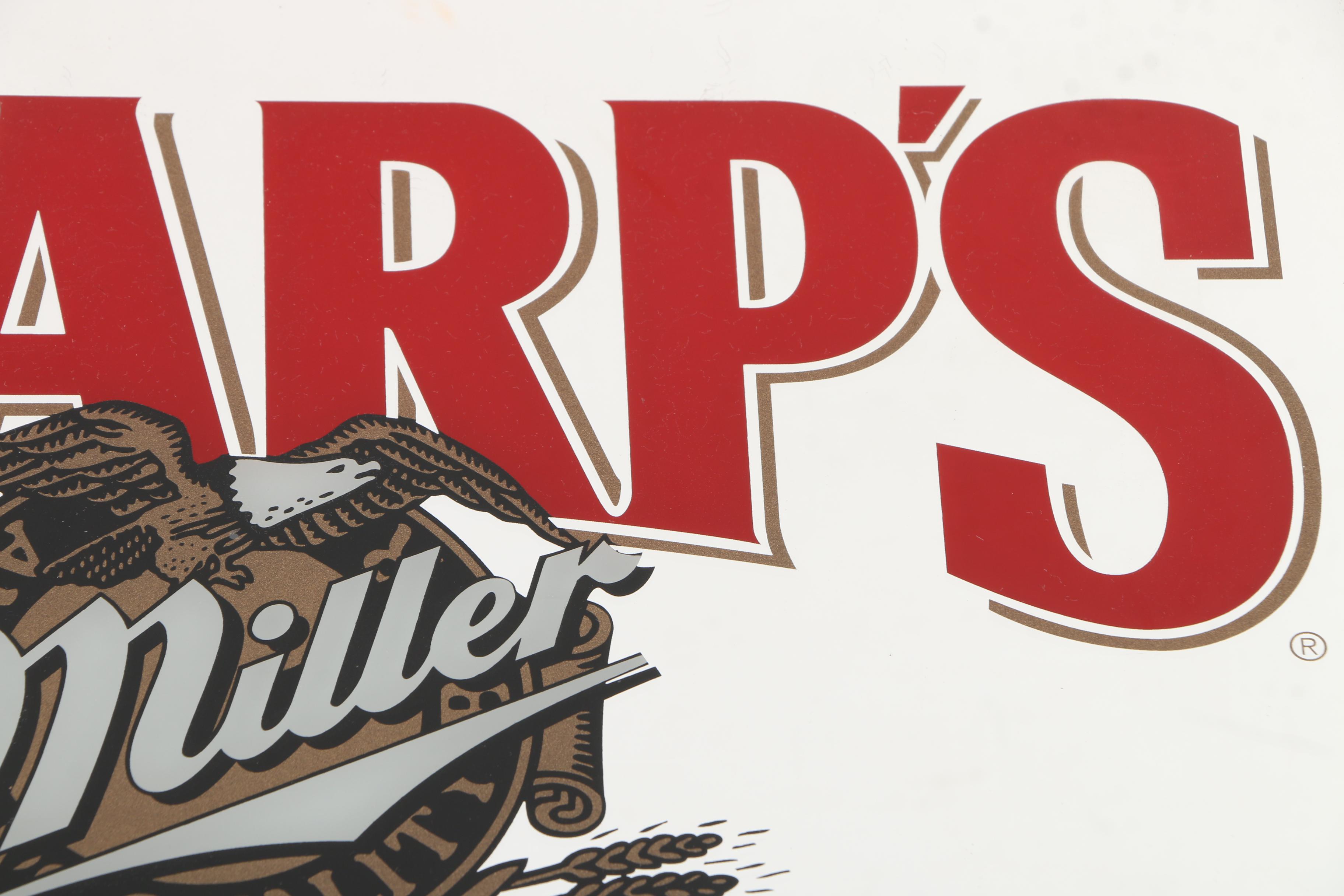 Budweiser Presents "Great Kings of Africa" and Miller "Sharp's" Wall Mirrors