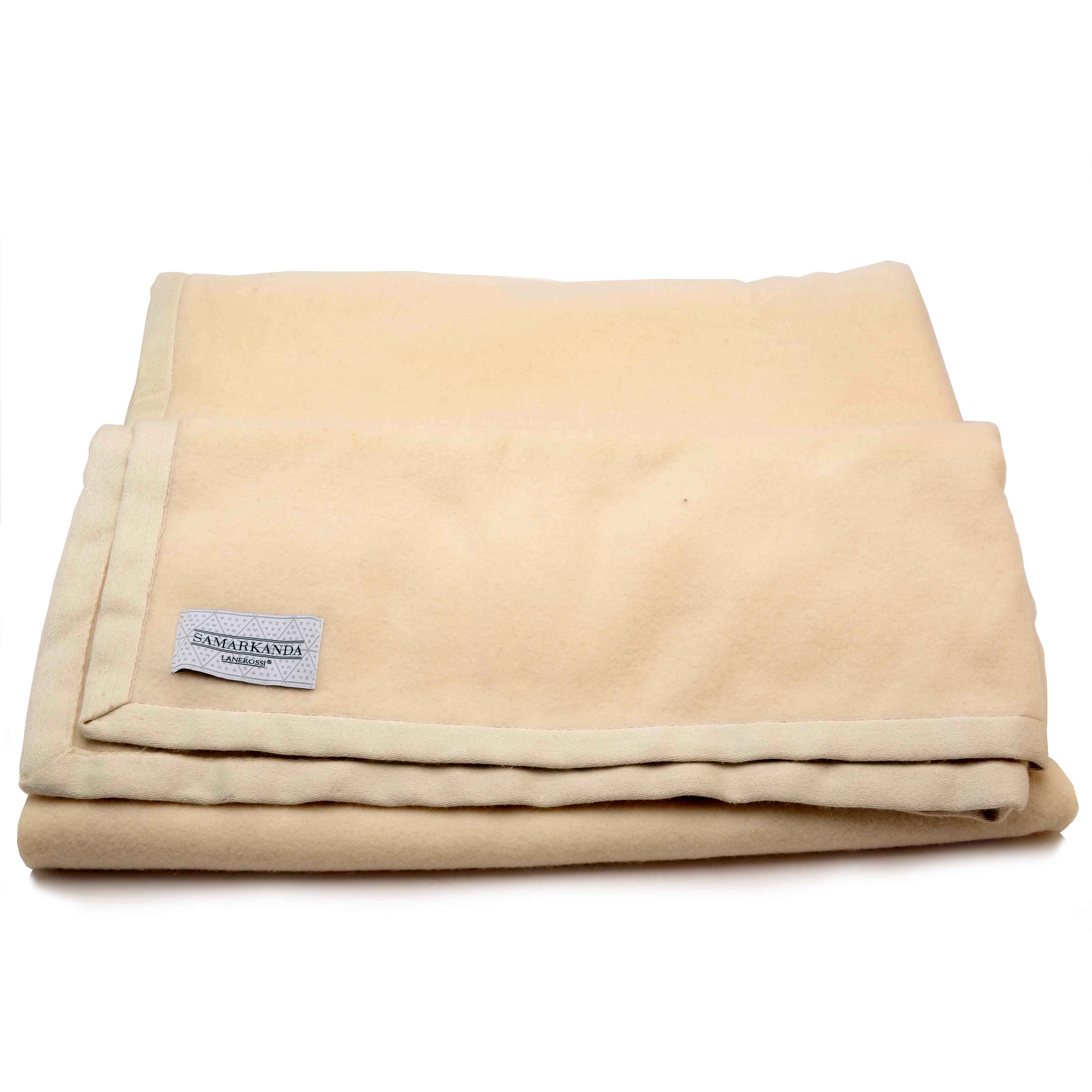 Beige Italian Cashmere Blanket by Lanerossi
