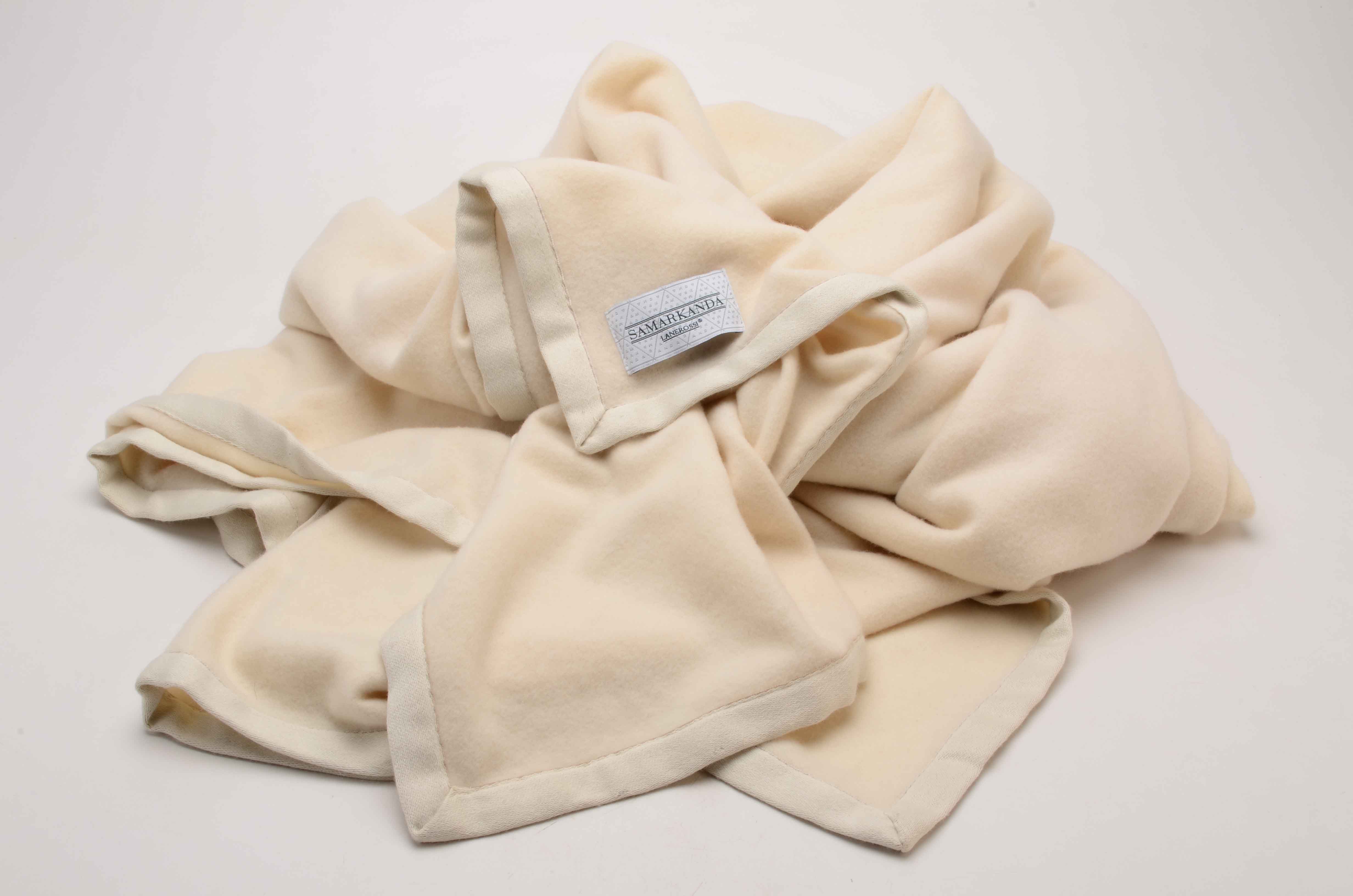 Beige Italian Cashmere Blanket by Lanerossi