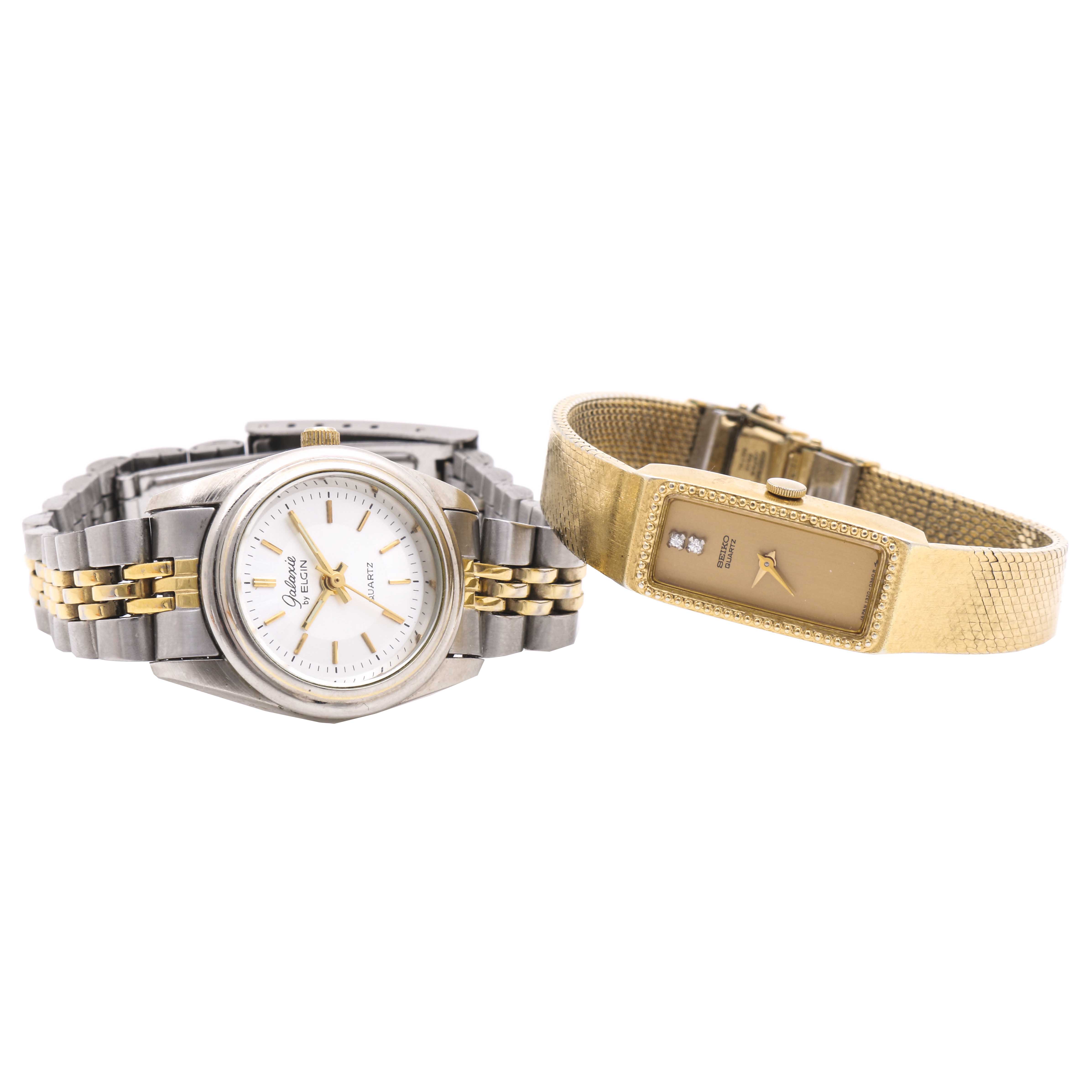 Seiko and Elgin Analog Dress Watches