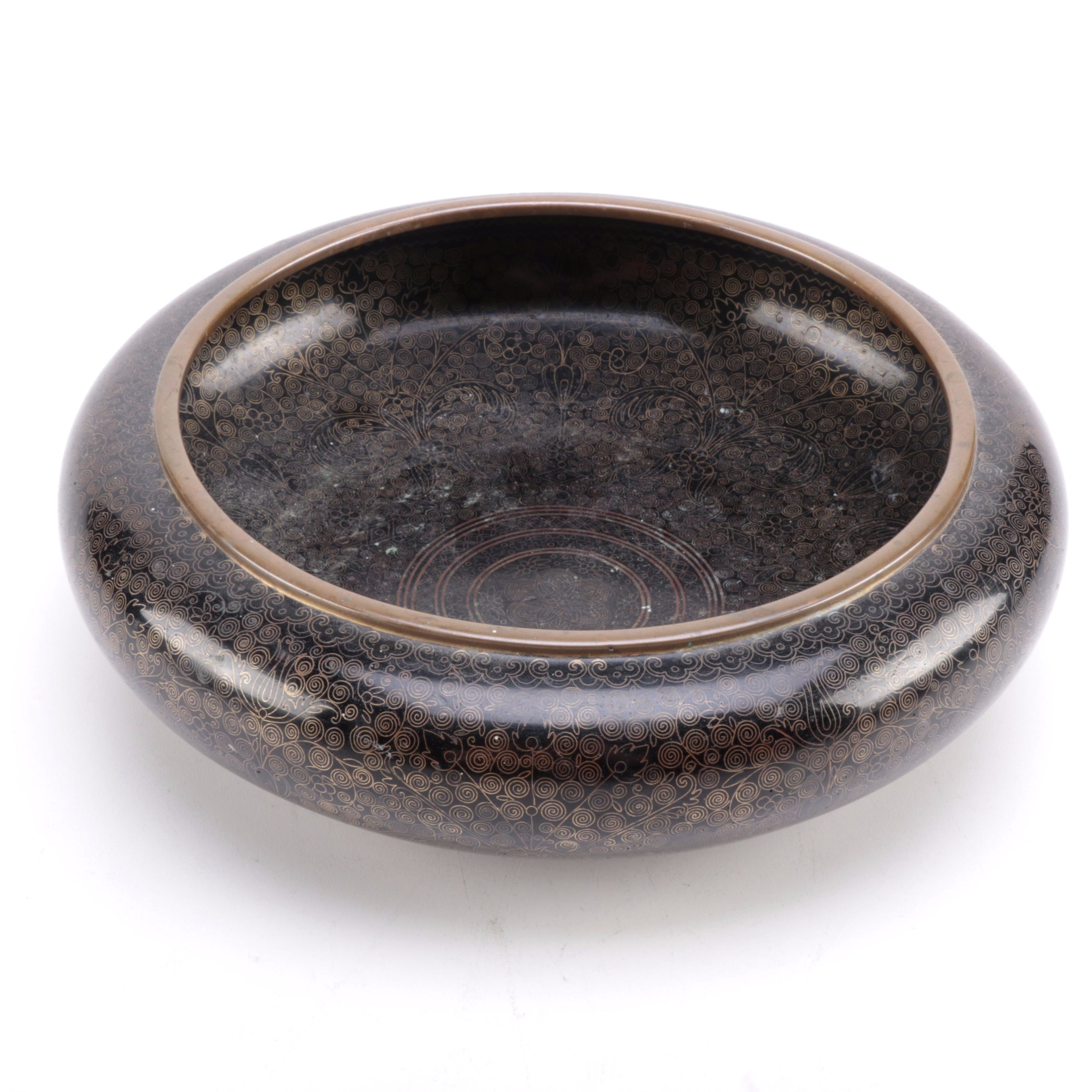 Cloisonné Metal and Enamel Bowl