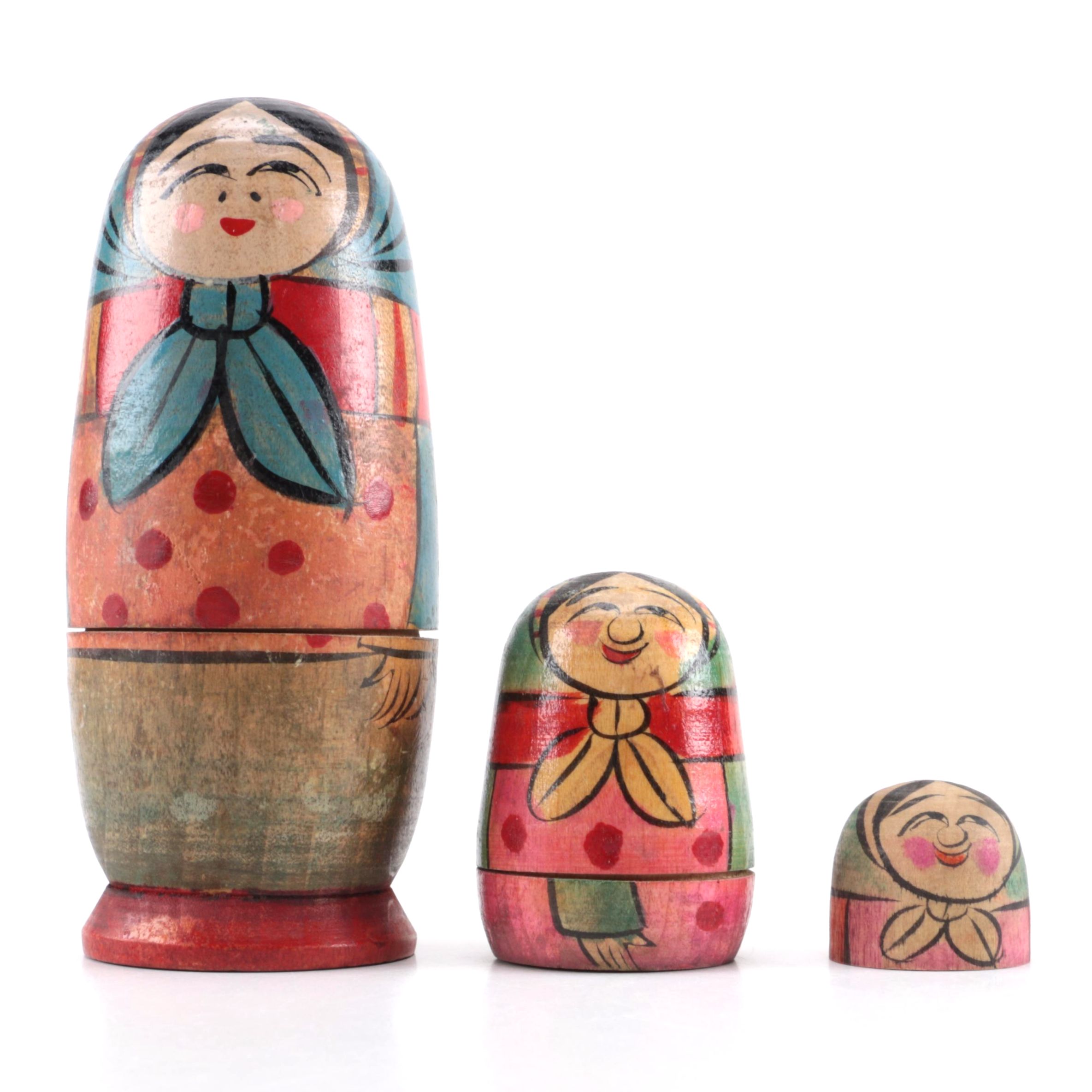 Japanese Wood Nesting Dolls
