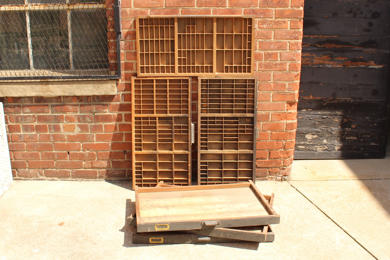 Collection of Hamilton Vintage Typeface Trays