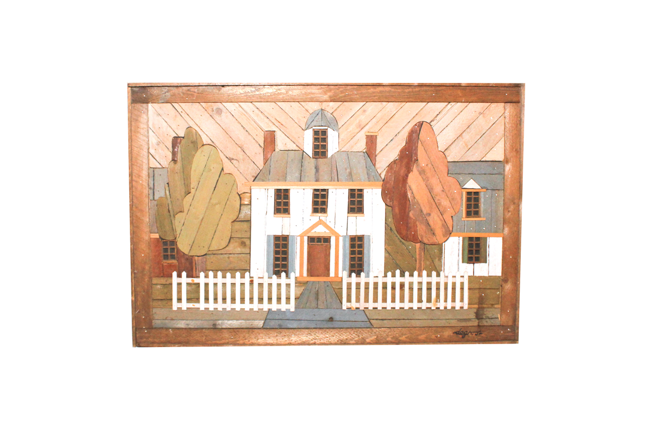 Theodore Degroot Lath Folk Art Wooden House