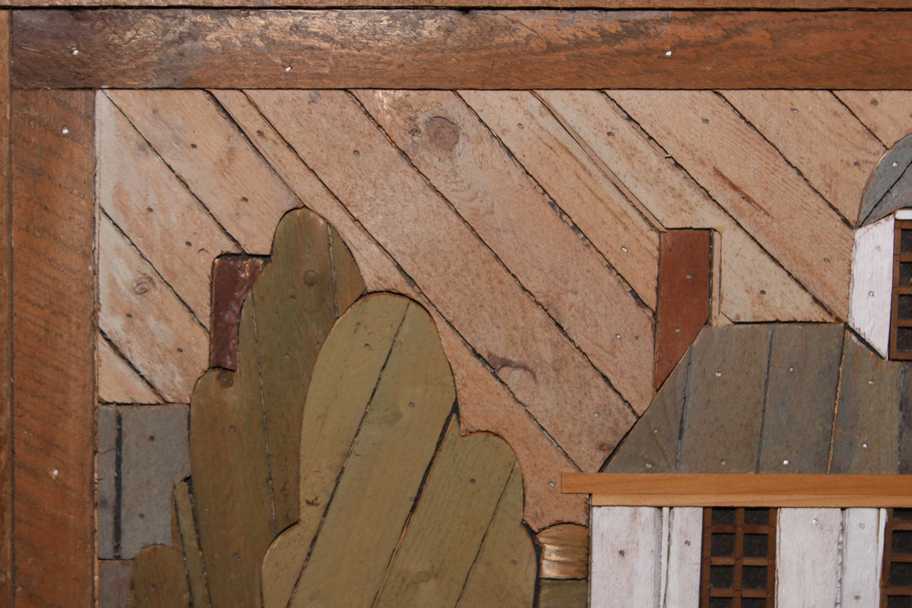 Theodore Degroot Lath Folk Art Wooden House