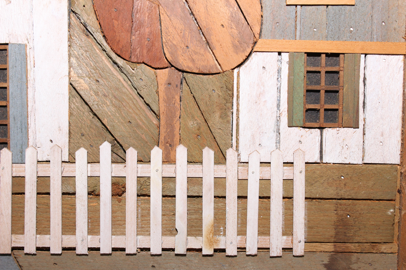 Theodore Degroot Lath Folk Art Wooden House