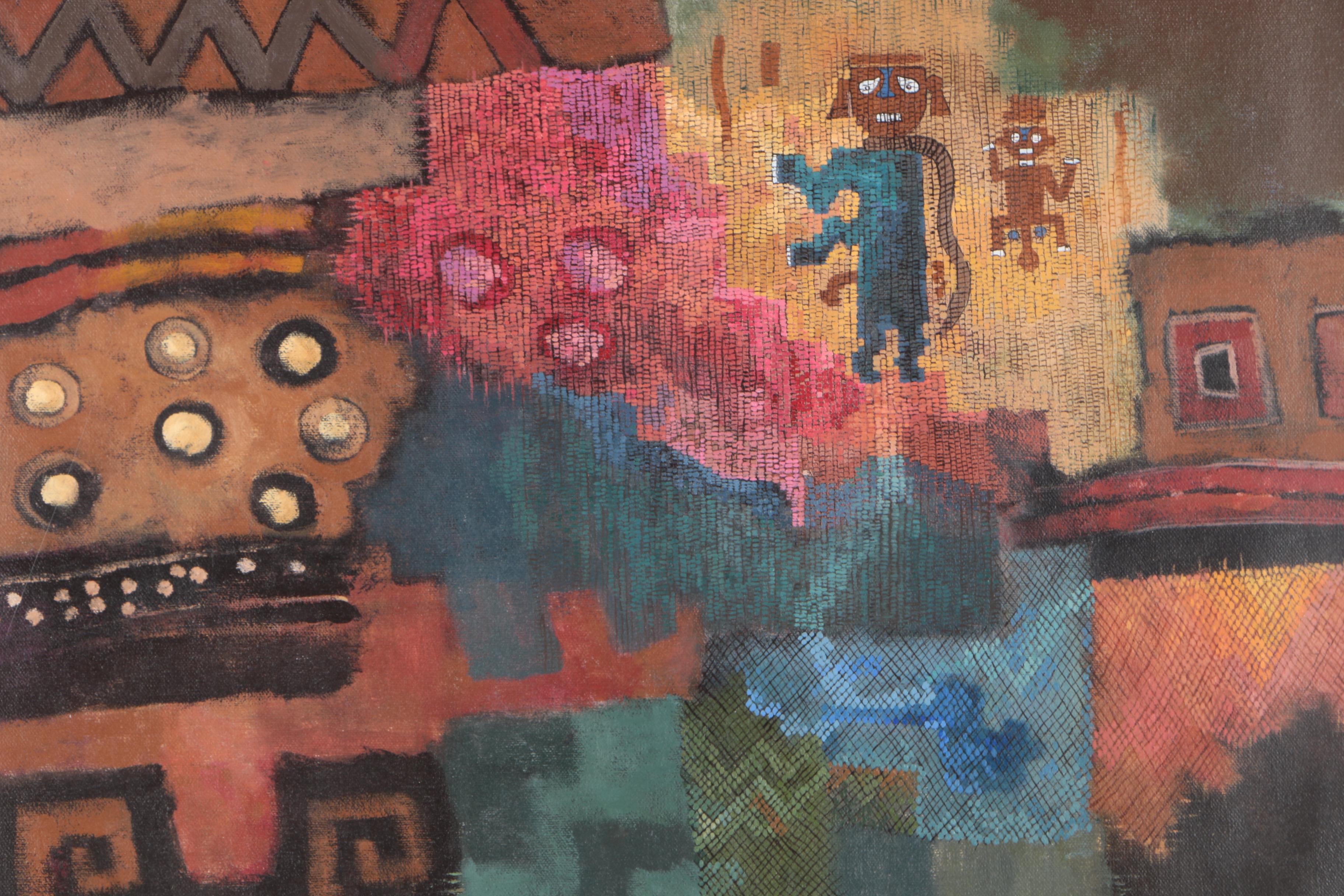 Miriam Chipana Abstract Oil Painting on Canvas