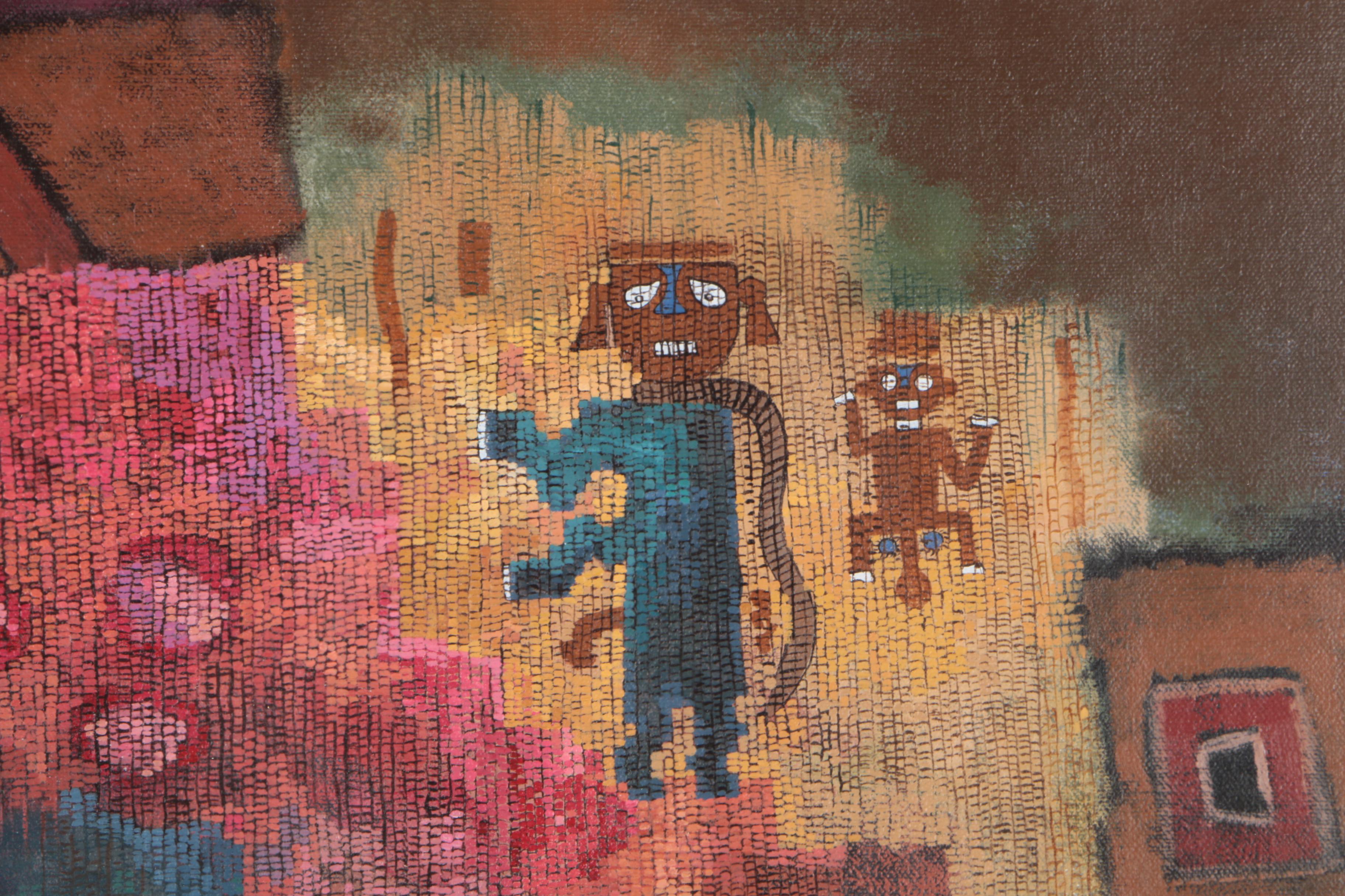 Miriam Chipana Abstract Oil Painting on Canvas