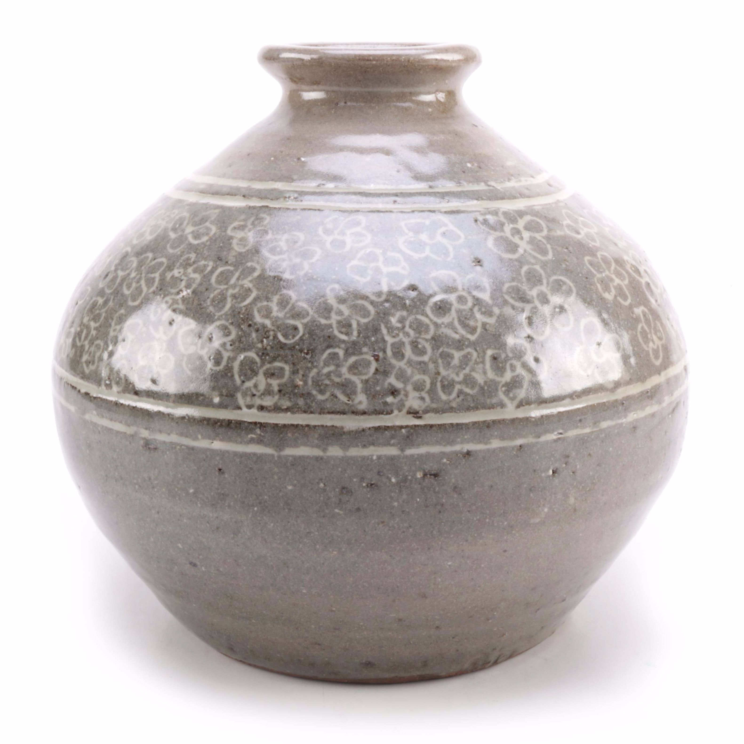 Hand Thrown Stoneware Floral Vase