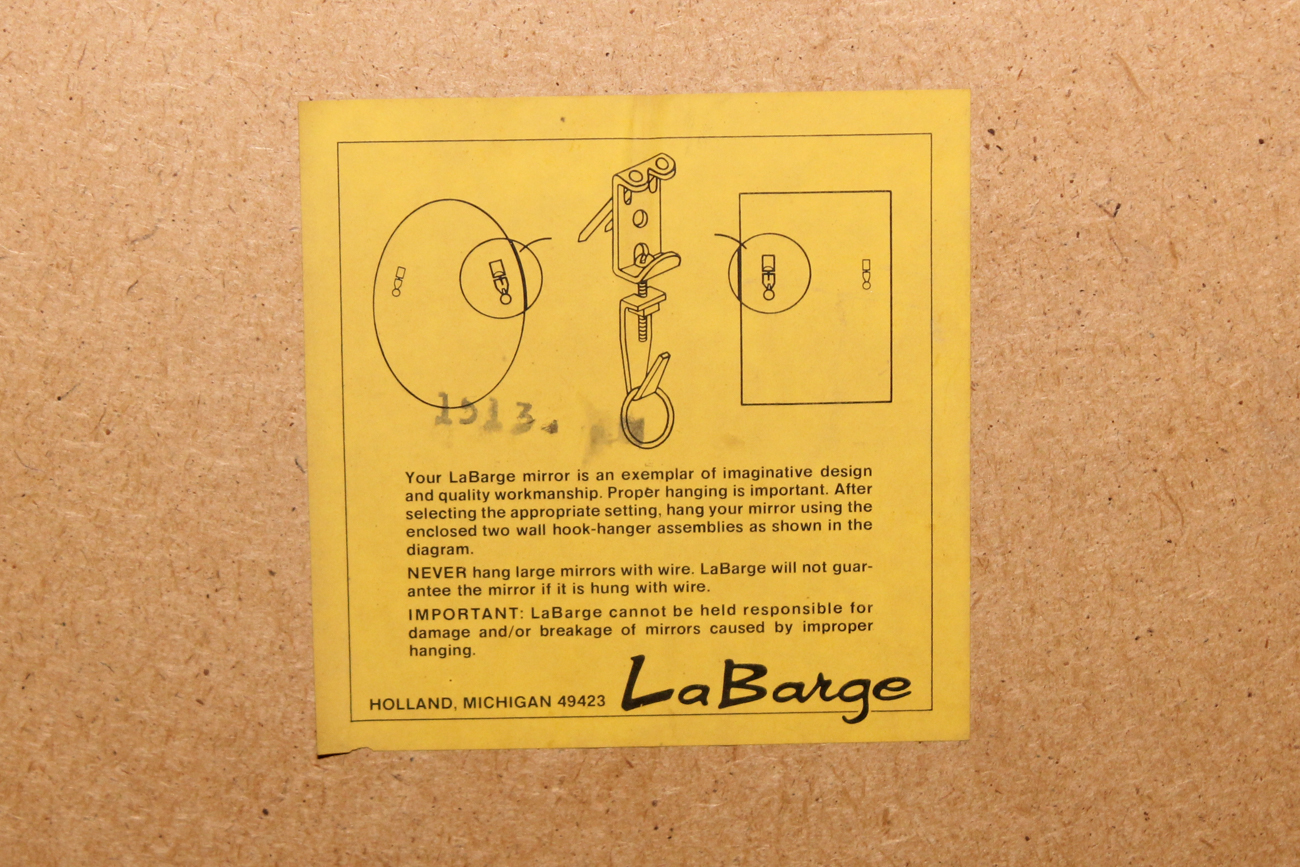 Mid-Century Wall Mirror by La Barge