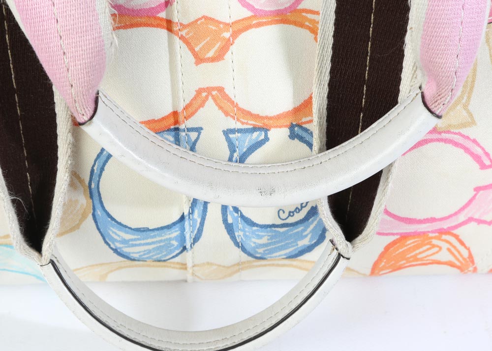 Coach Signature Scribble Hampton Tote and Wallet