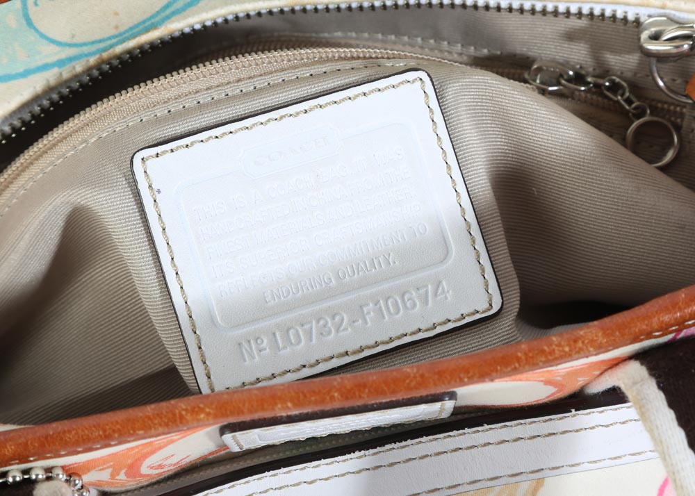 Coach Signature Scribble Hampton Tote and Wallet