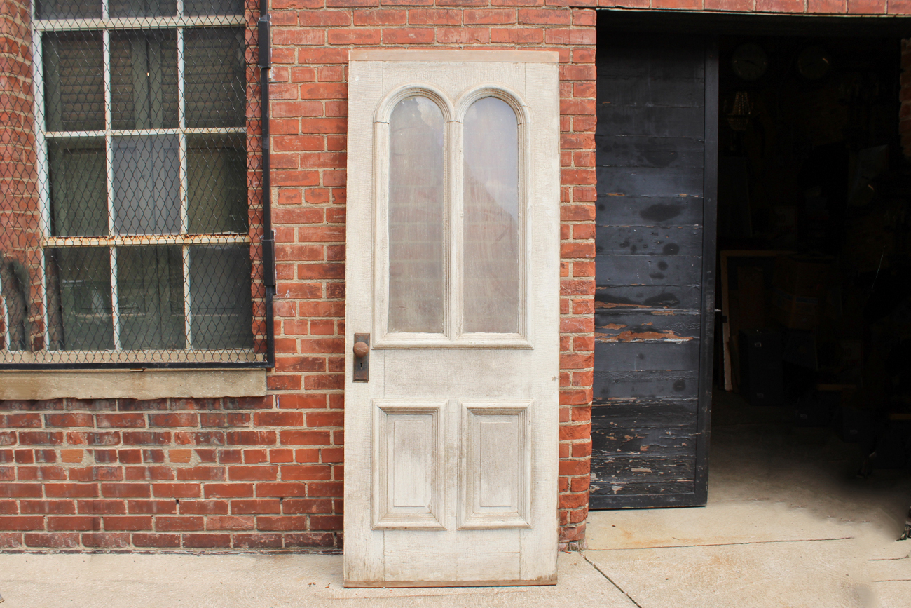 Antique Door With Glass Panes
