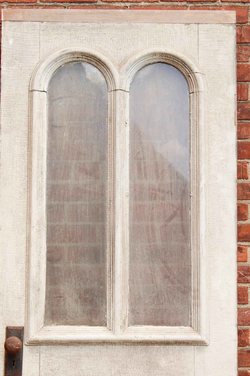 Antique Door With Glass Panes