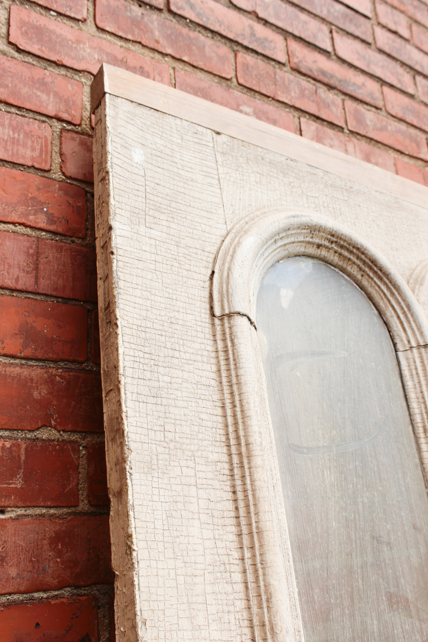 Antique Door With Glass Panes