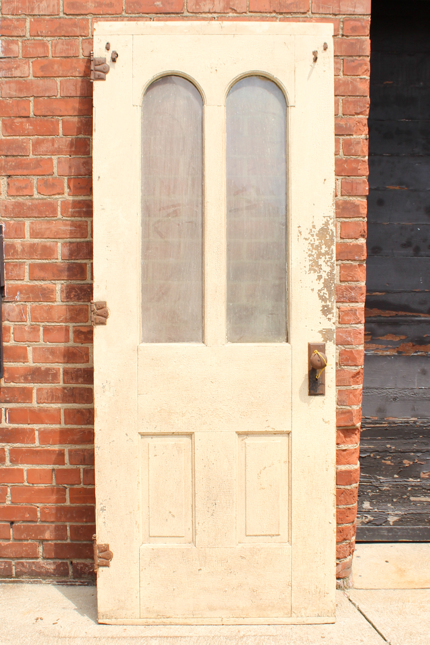 Antique Door With Glass Panes
