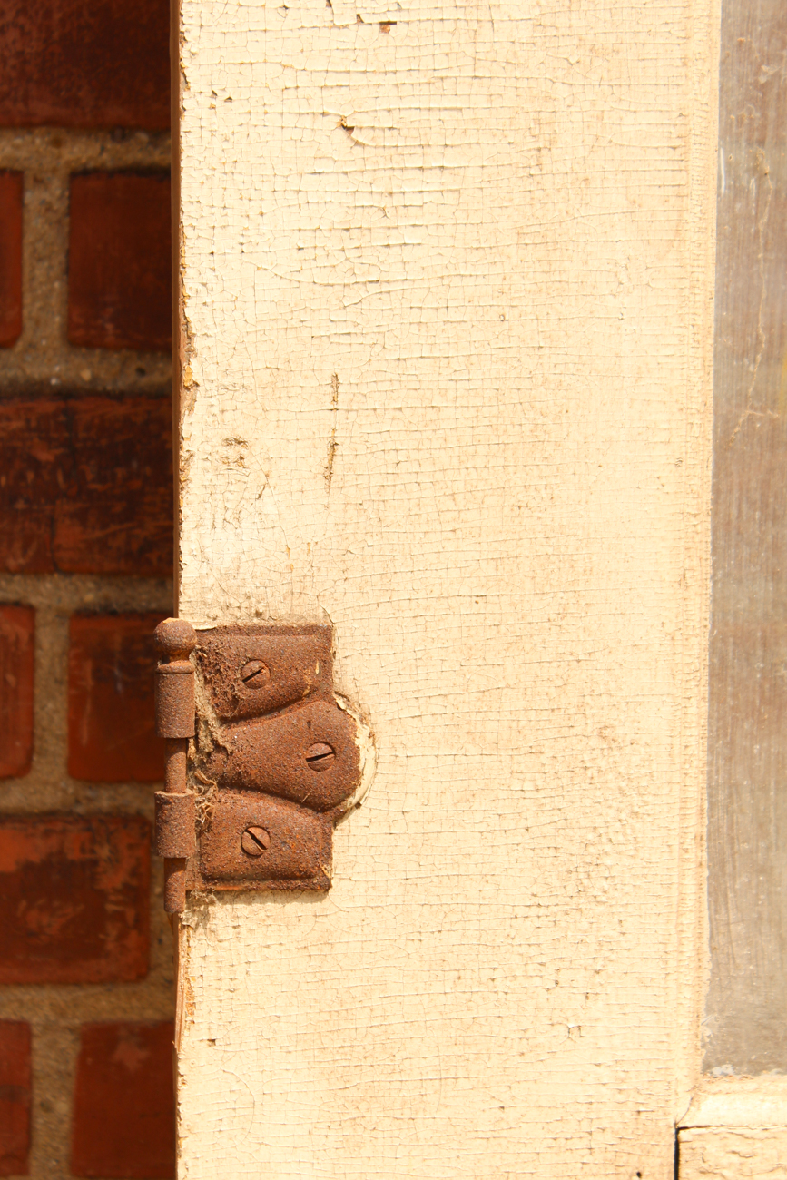 Antique Door With Glass Panes