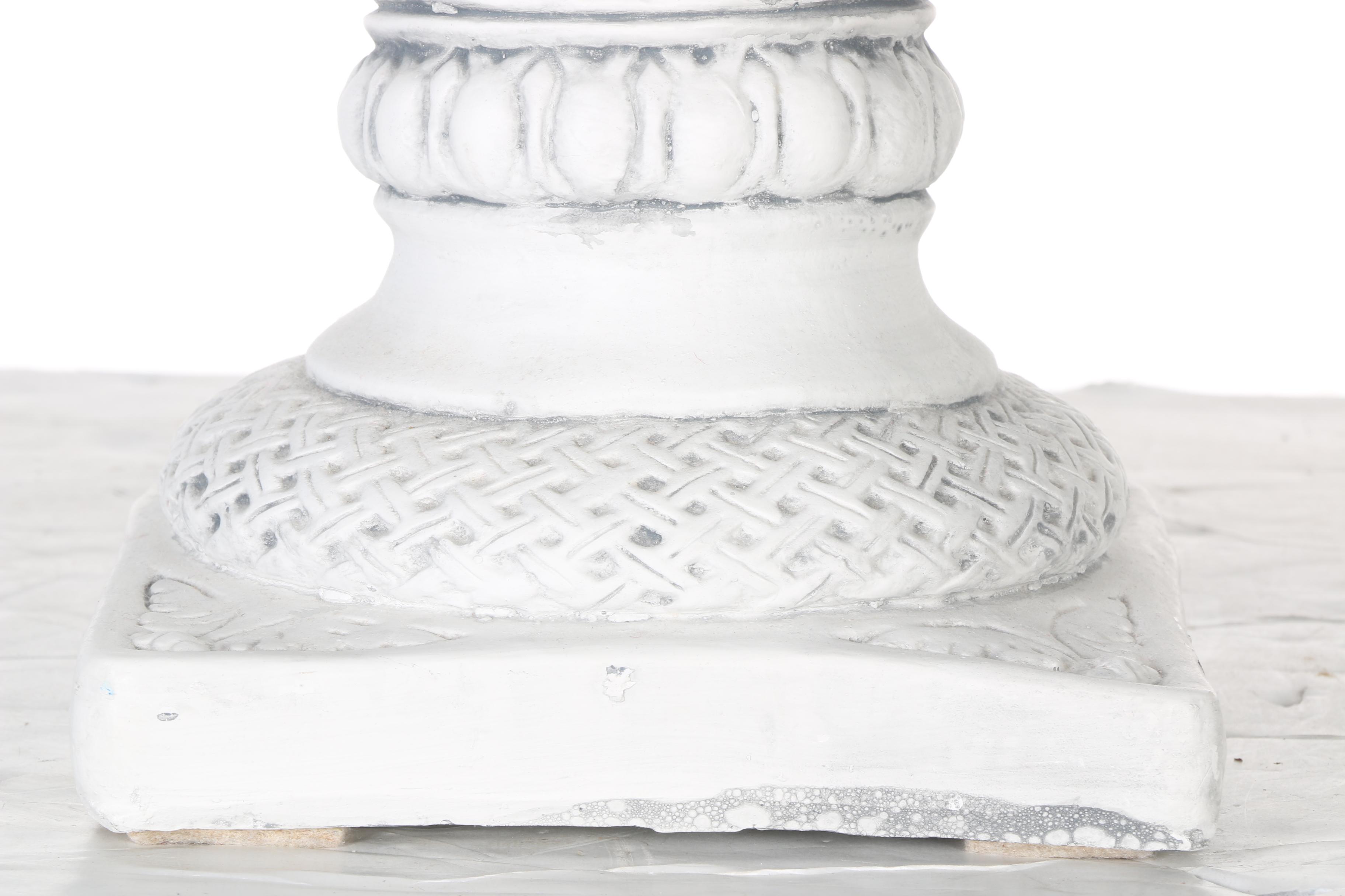 White Ceramic Column