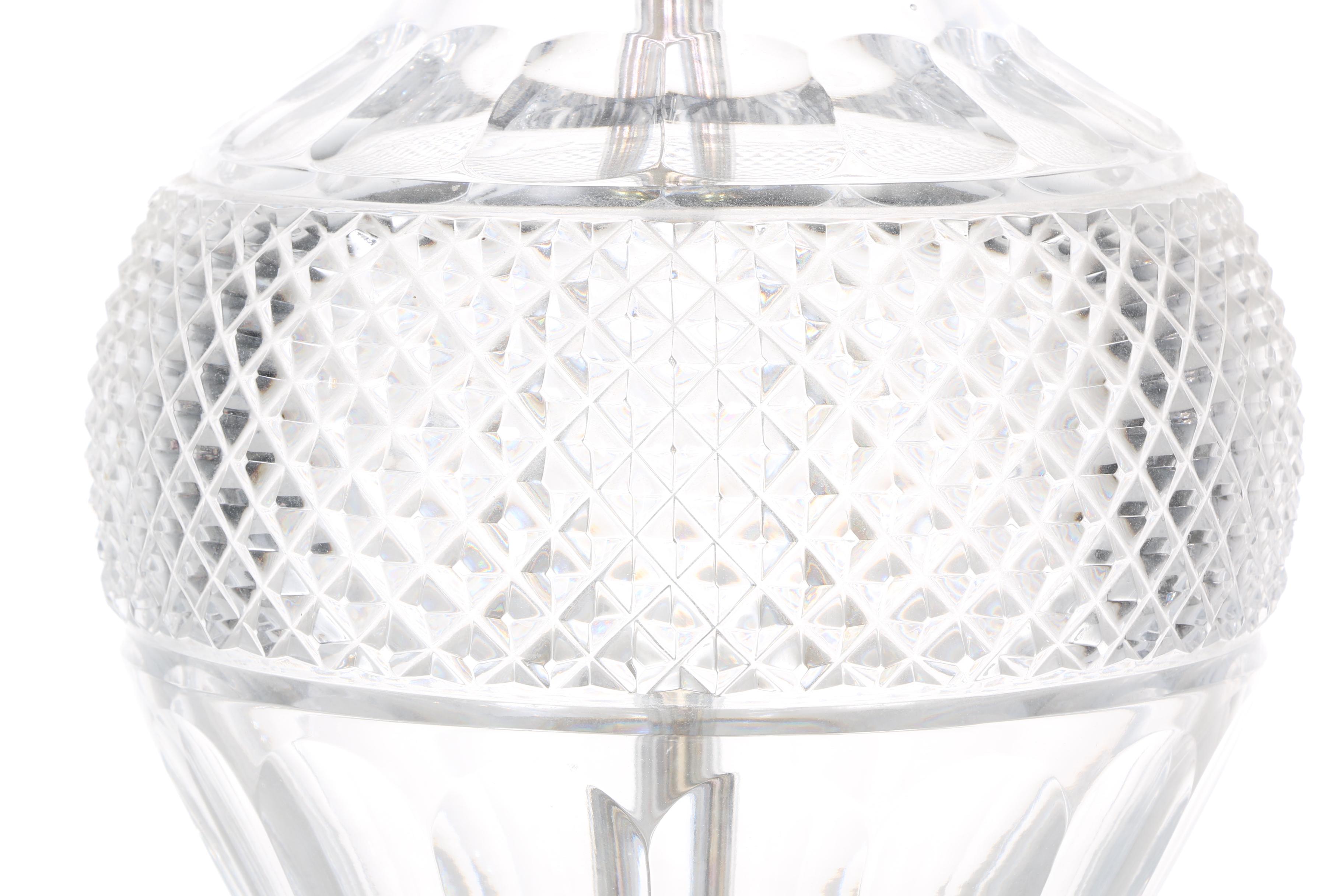 Clear Glass Table Lamp