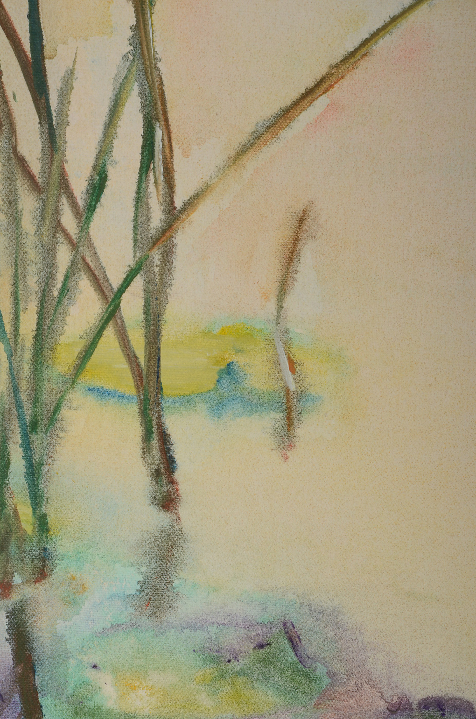 Penny Saunders Original Acrylic on Canvas of Water Lilies