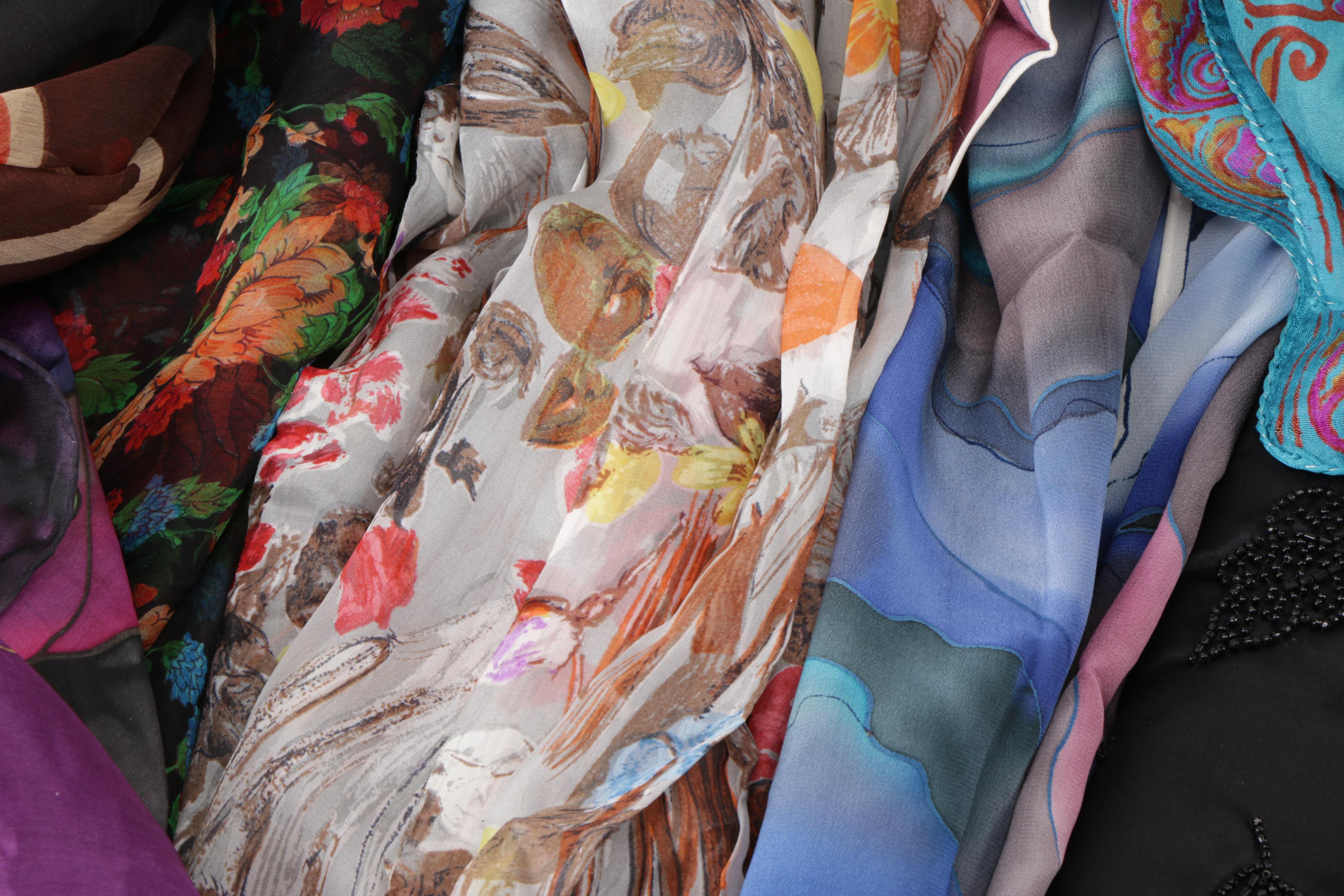 Collection of Scarves and Gloves