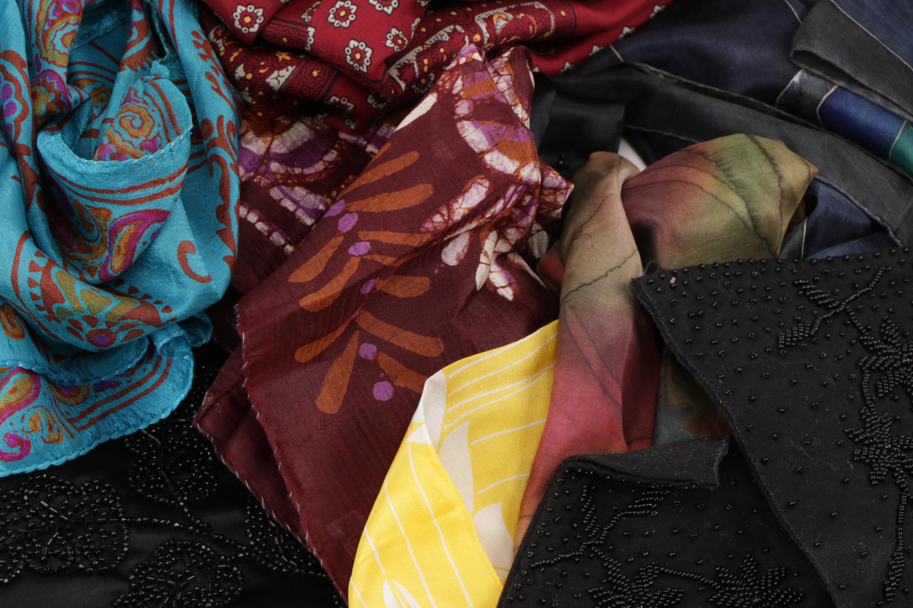 Collection of Scarves and Gloves