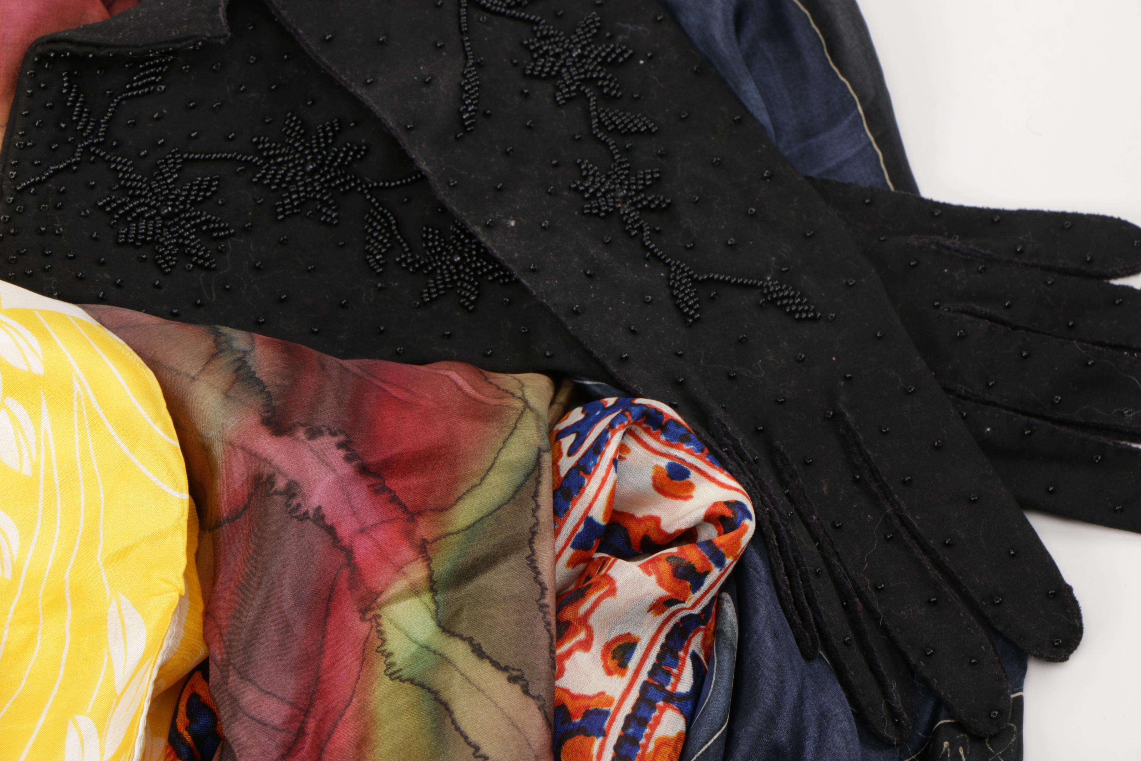 Collection of Scarves and Gloves