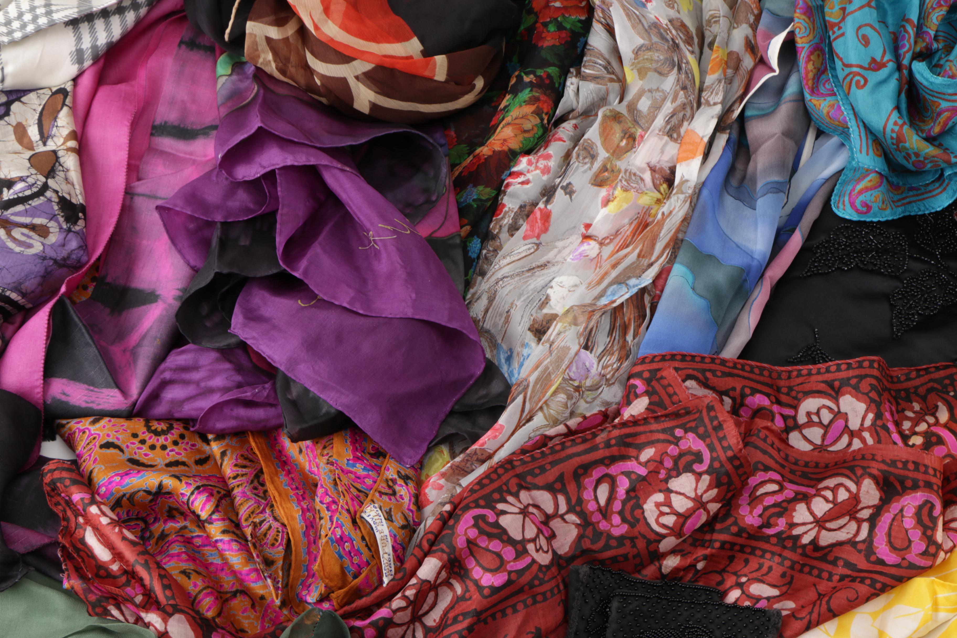 Collection of Scarves and Gloves