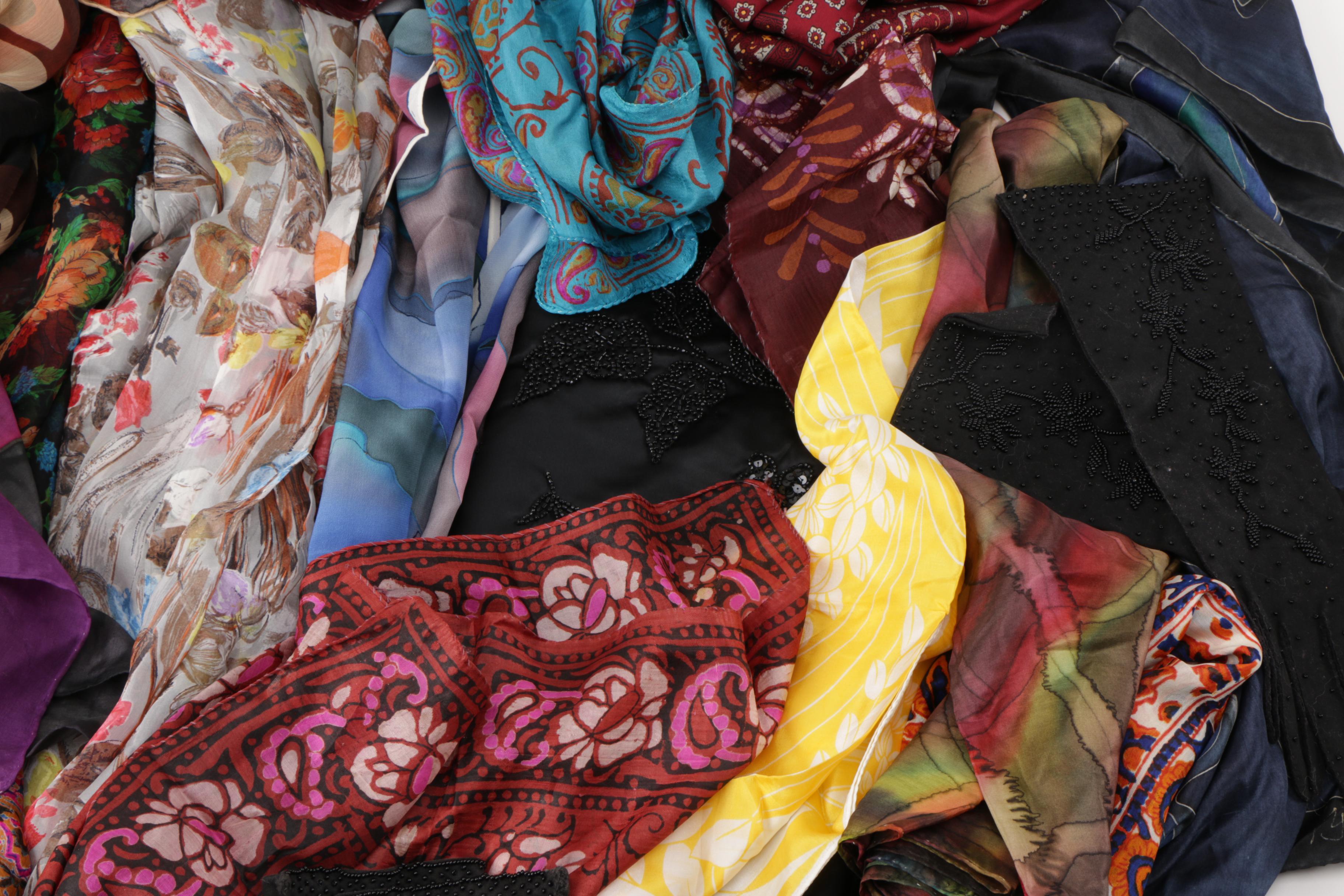 Collection of Scarves and Gloves