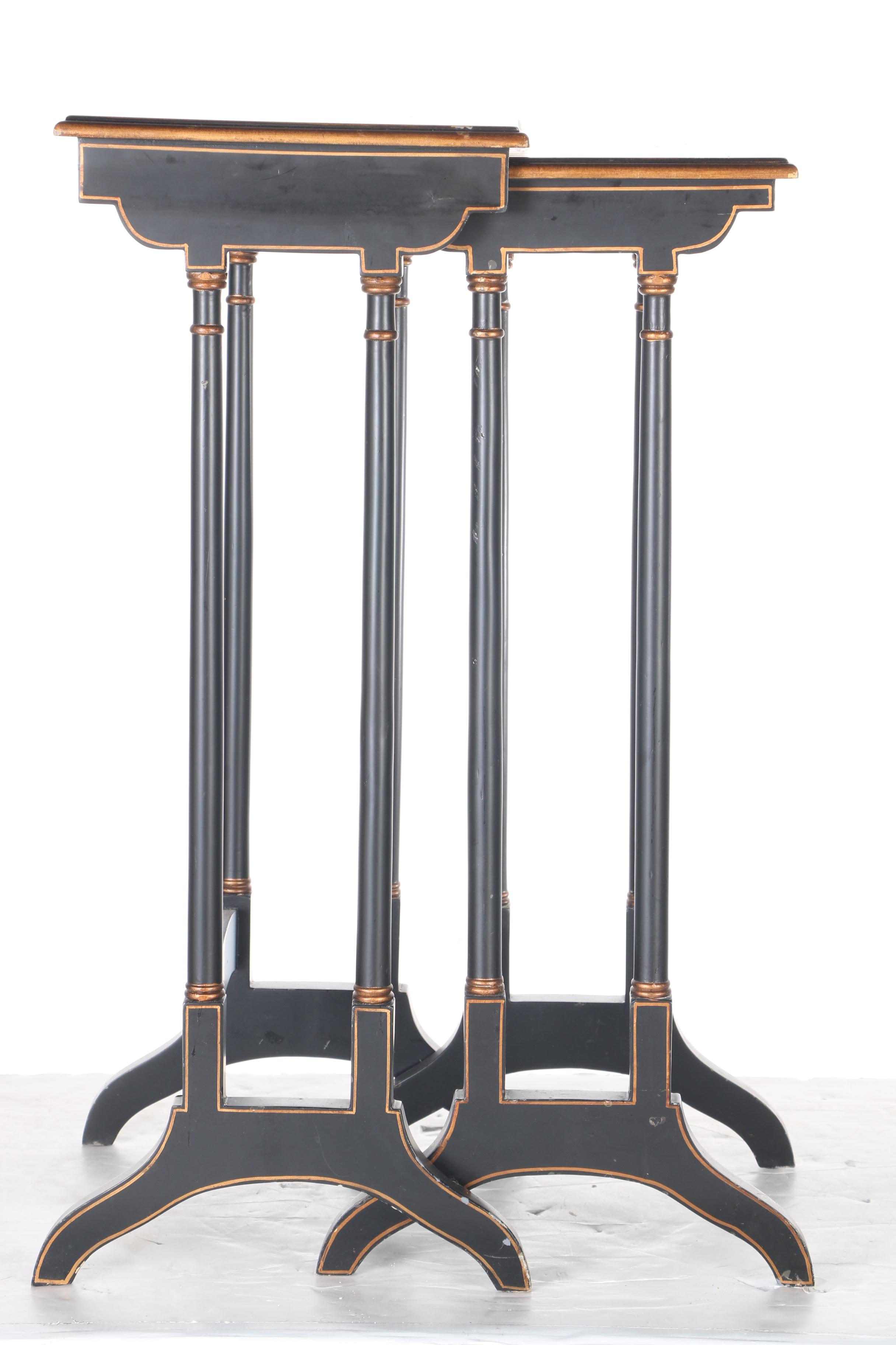 Pair of Wooden Nesting Tables