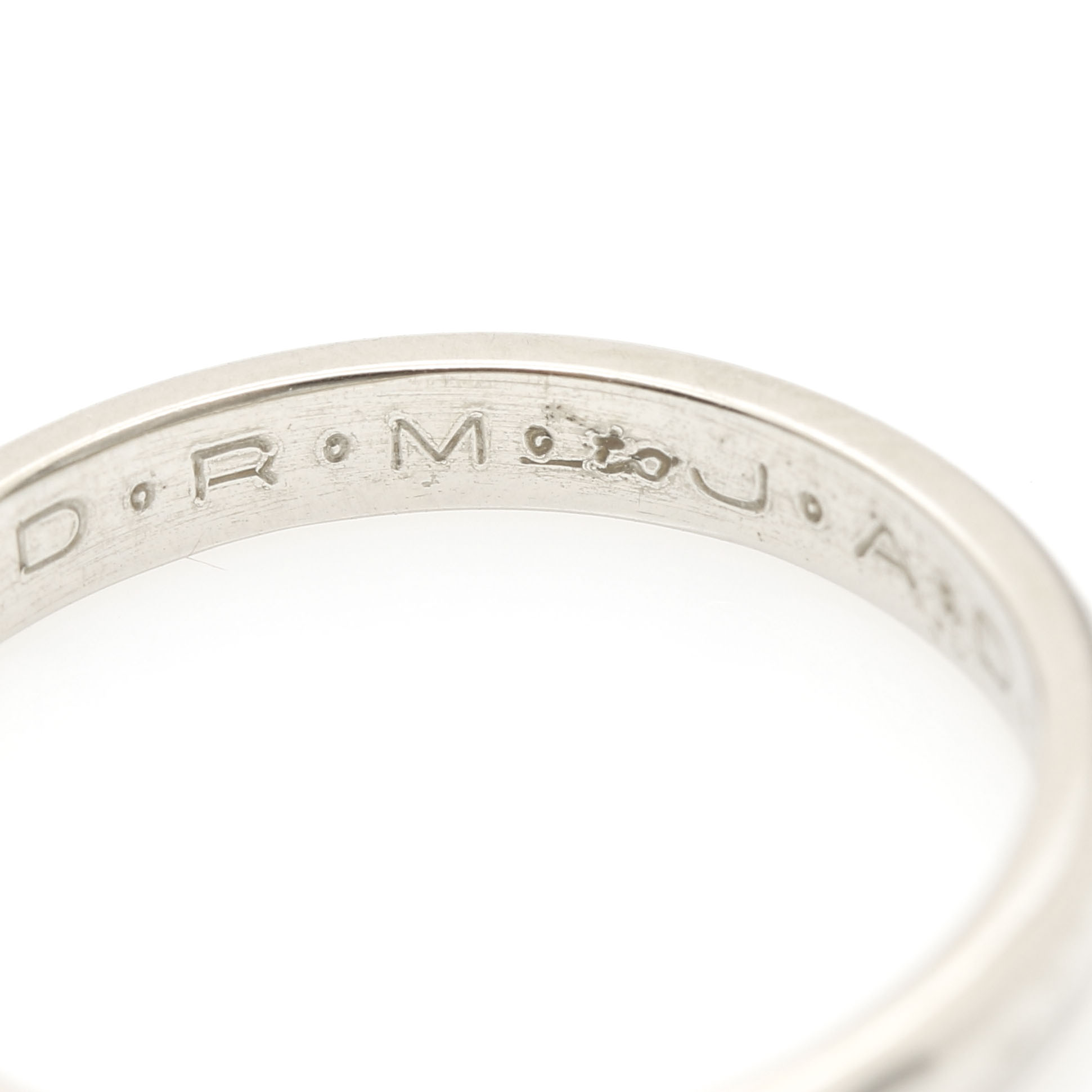 Orange Blossom 14K White Gold Wedding Band and 14K Yellow Gold Band