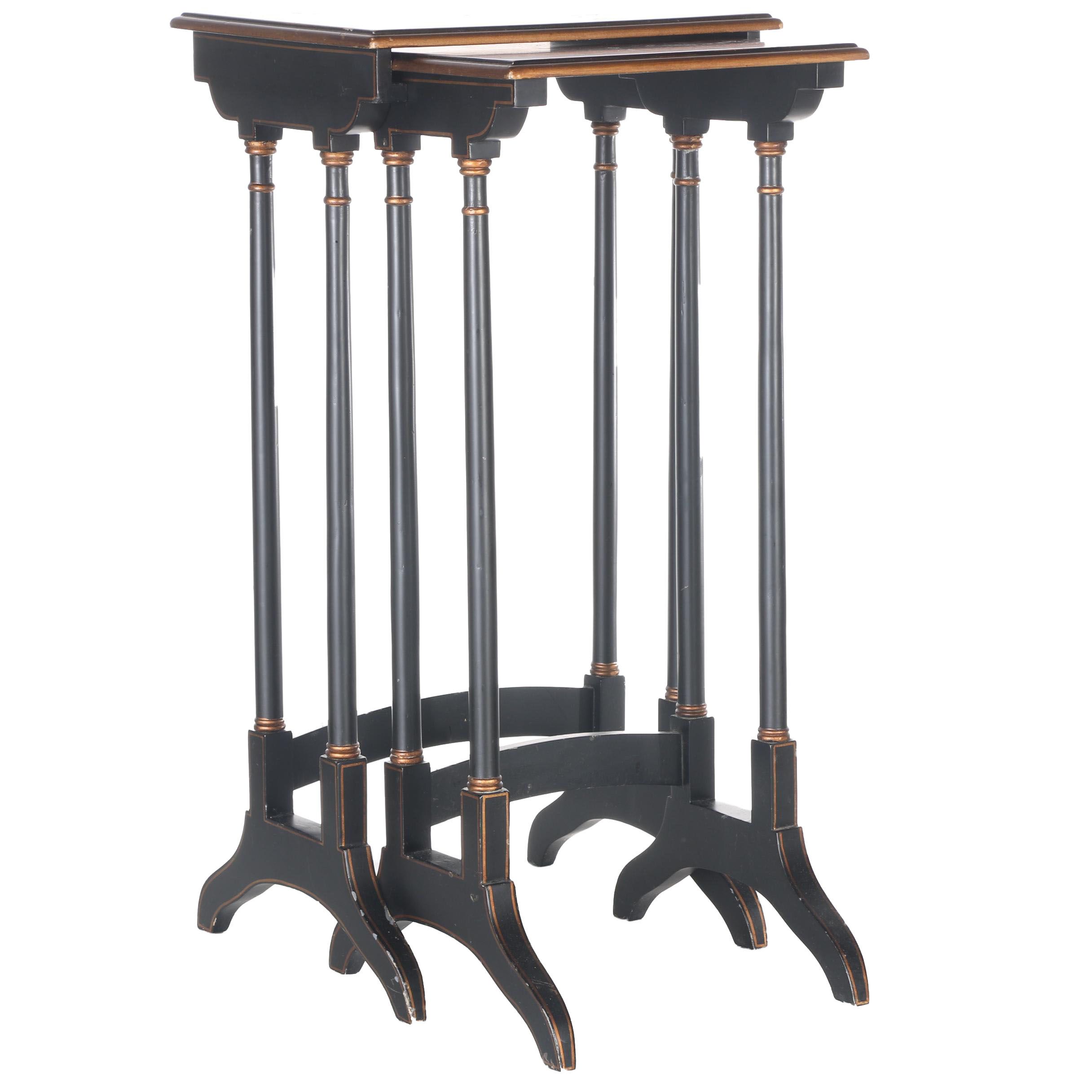 Pair of Wooden Nesting Tables