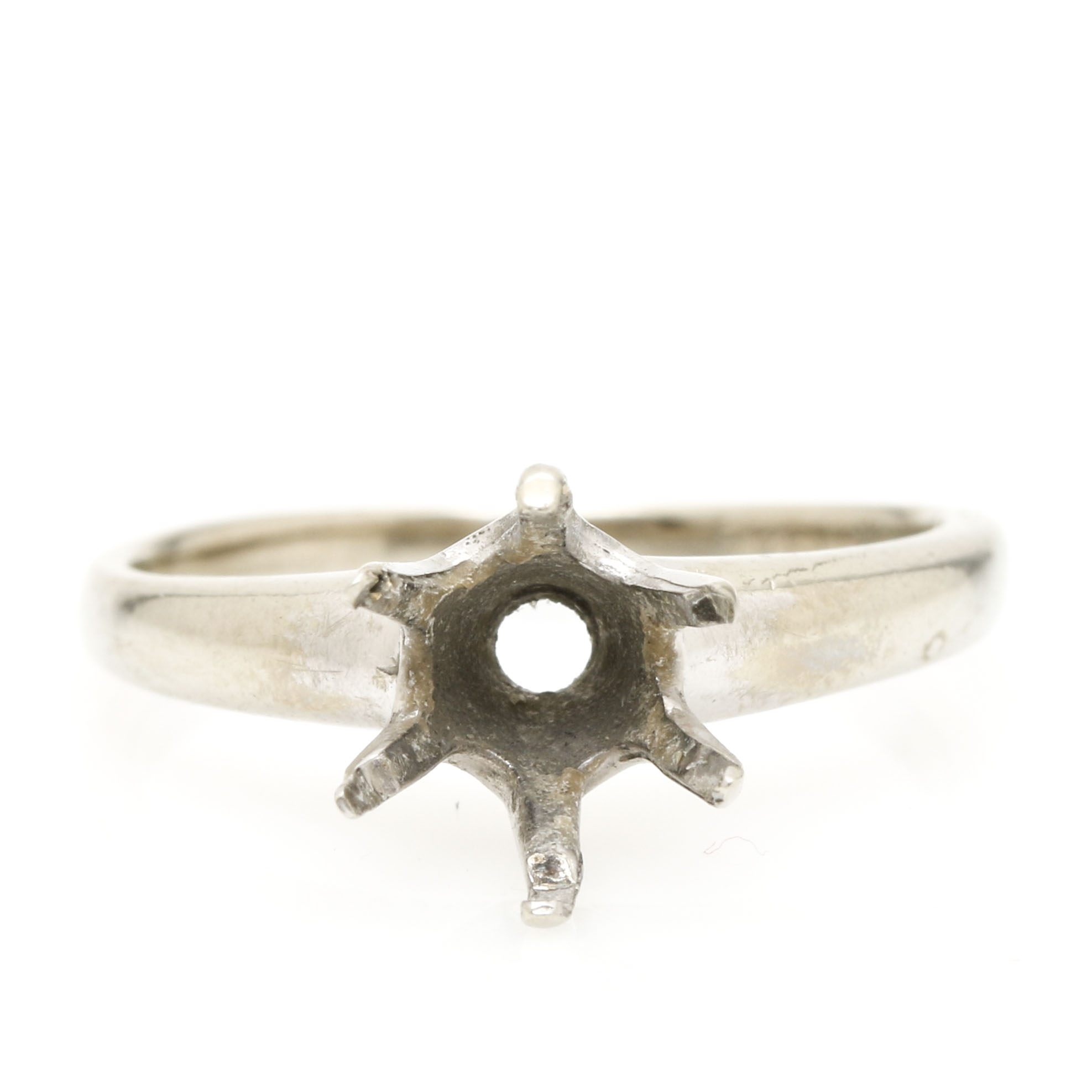 10K White Gold Ring Mounting