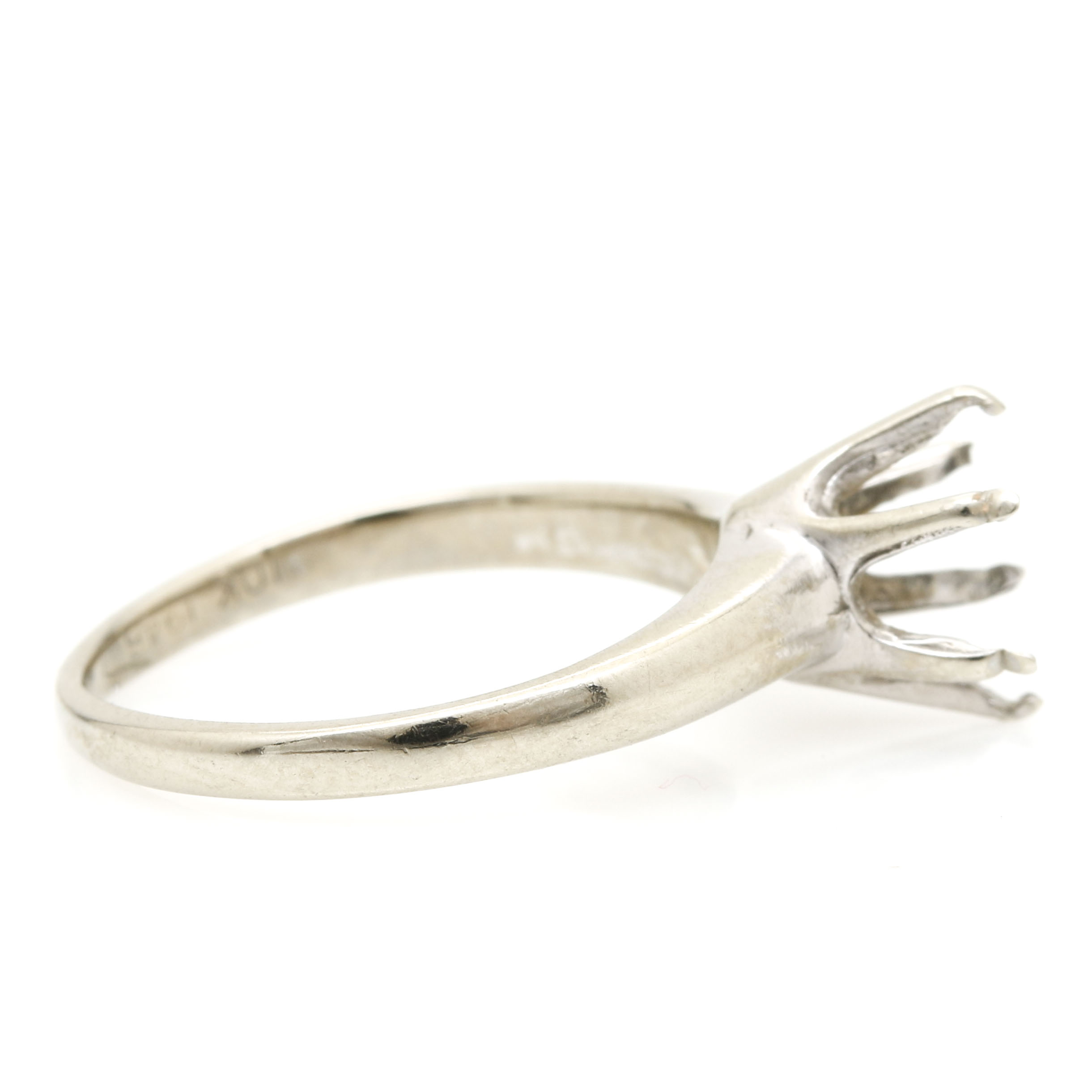 10K White Gold Ring Mounting
