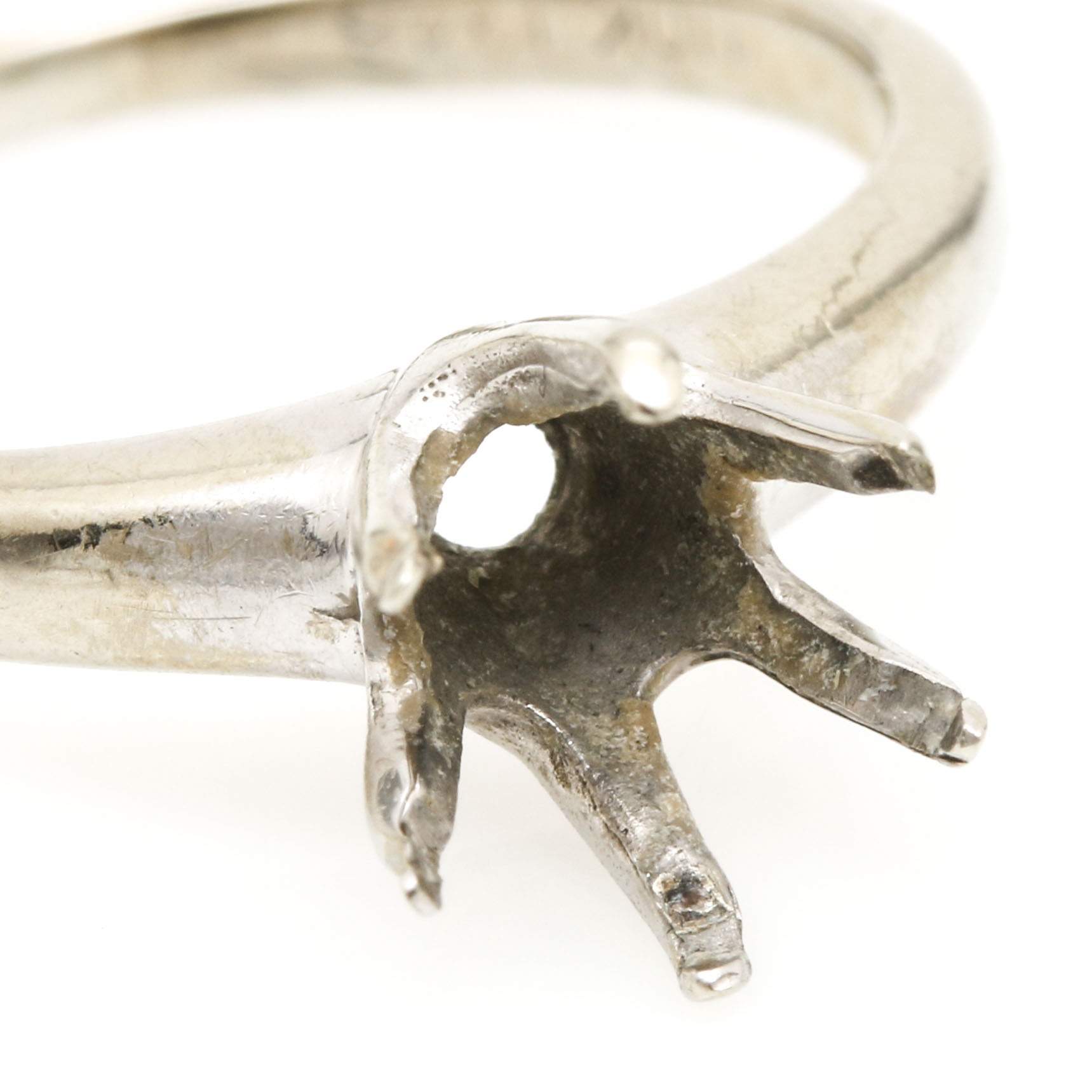 10K White Gold Ring Mounting