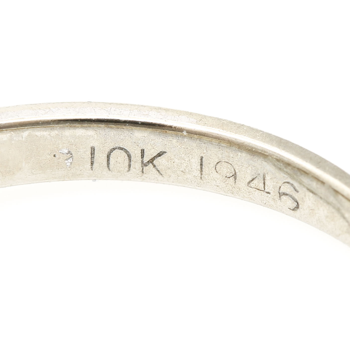 10K White Gold Ring Mounting