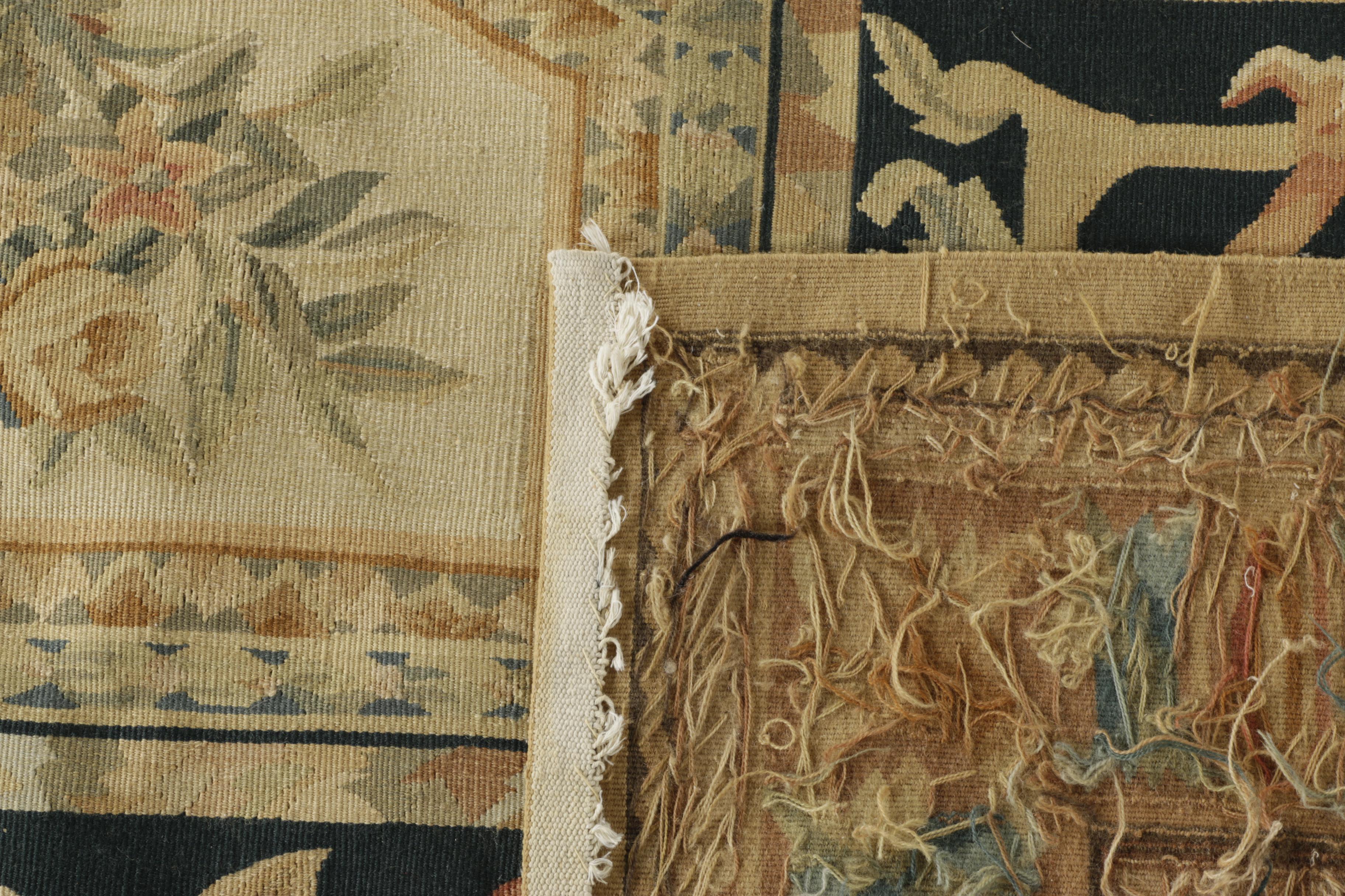 Large Aubusson-Style Needlepoint Area Rug