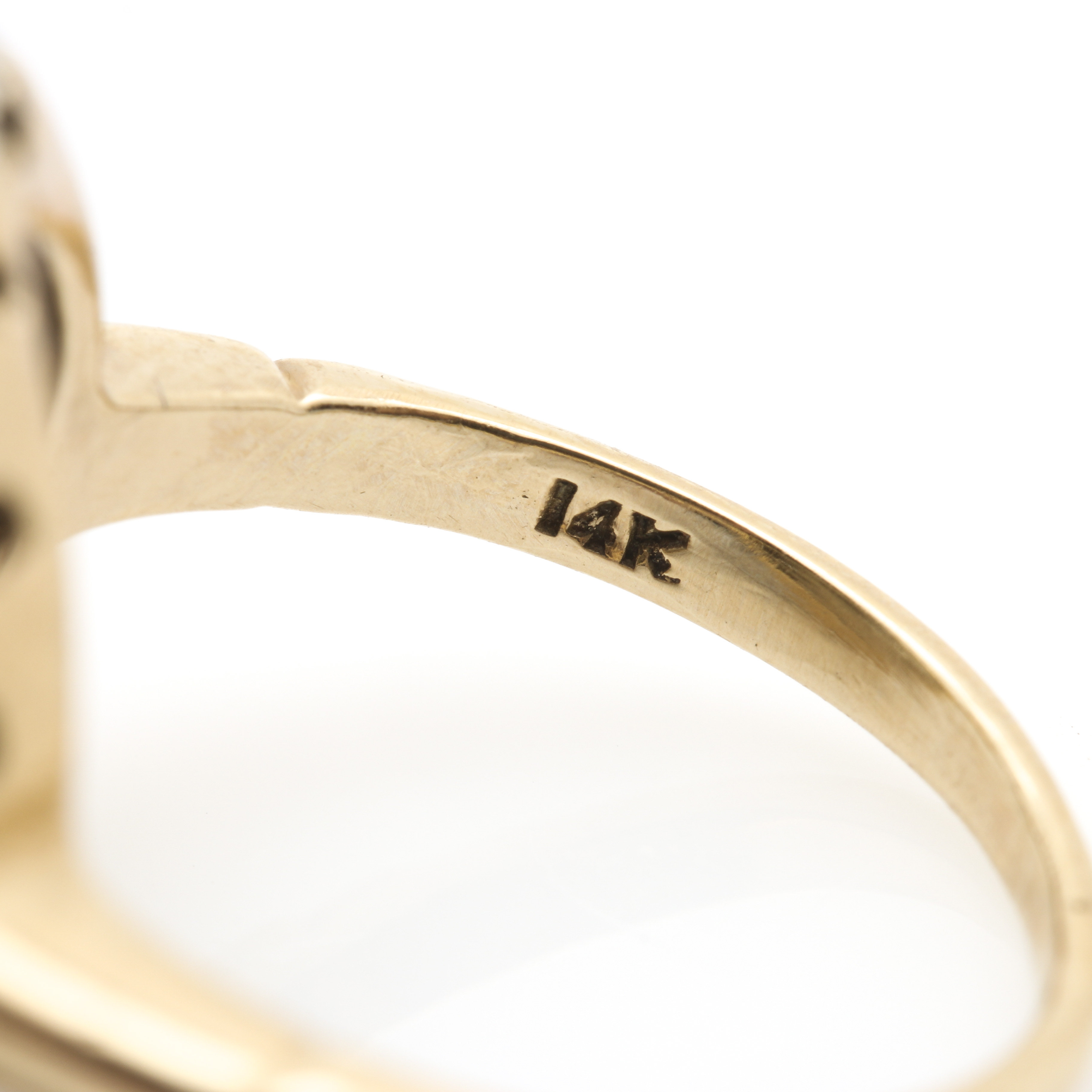 14K Yellow and White Gold Diamond Ring