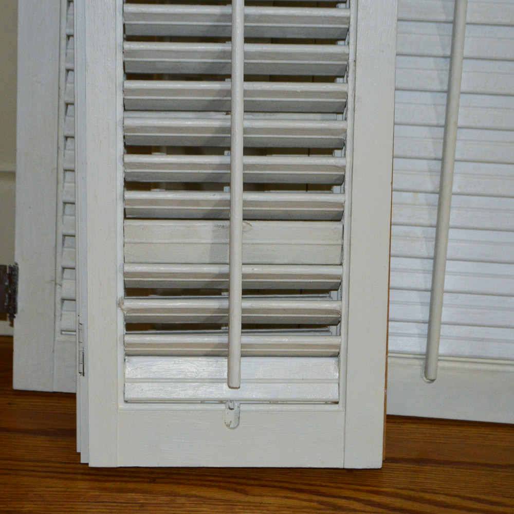 Circa 1960's Colonial Style Wooden Shutters