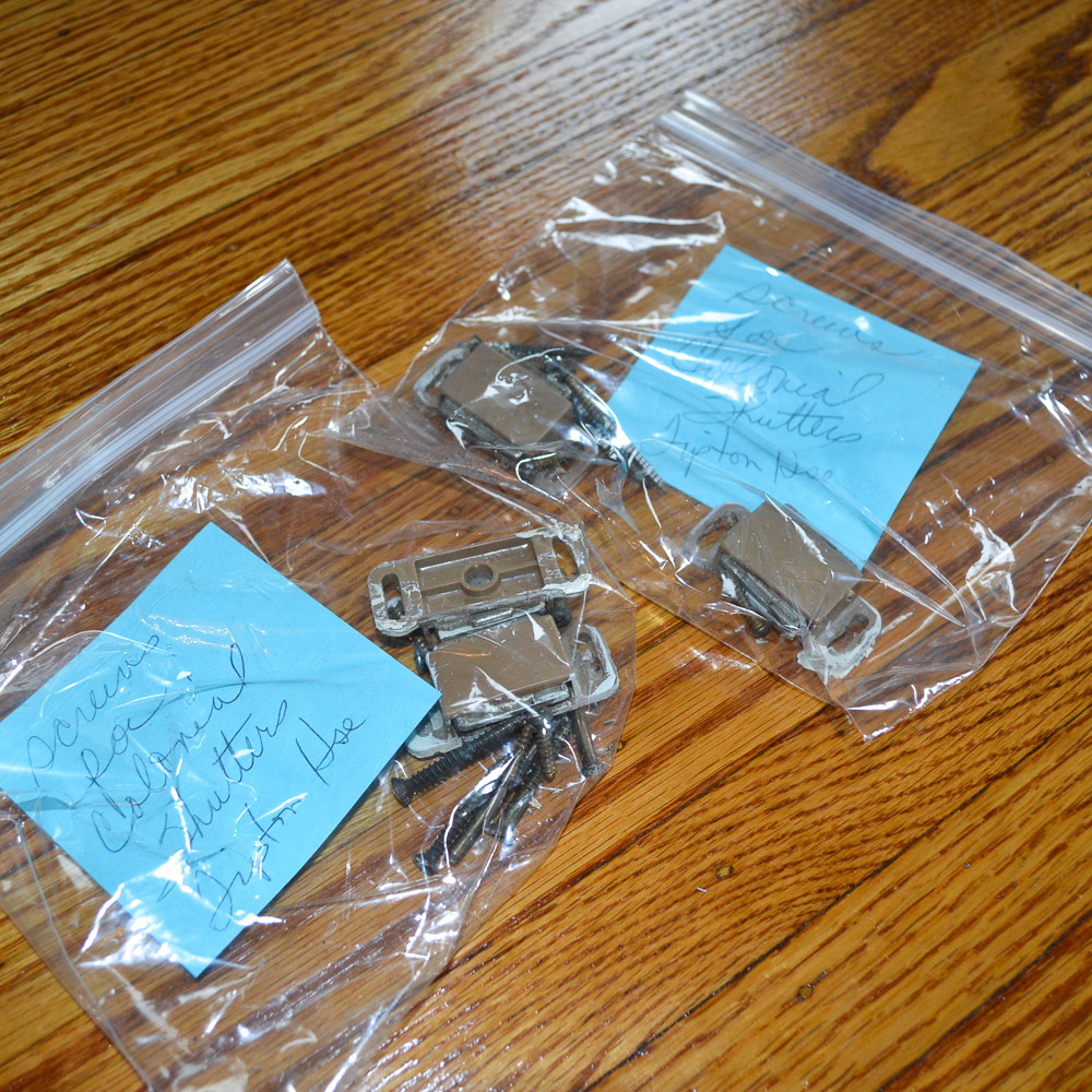 Circa 1960's Colonial Style Wooden Shutters